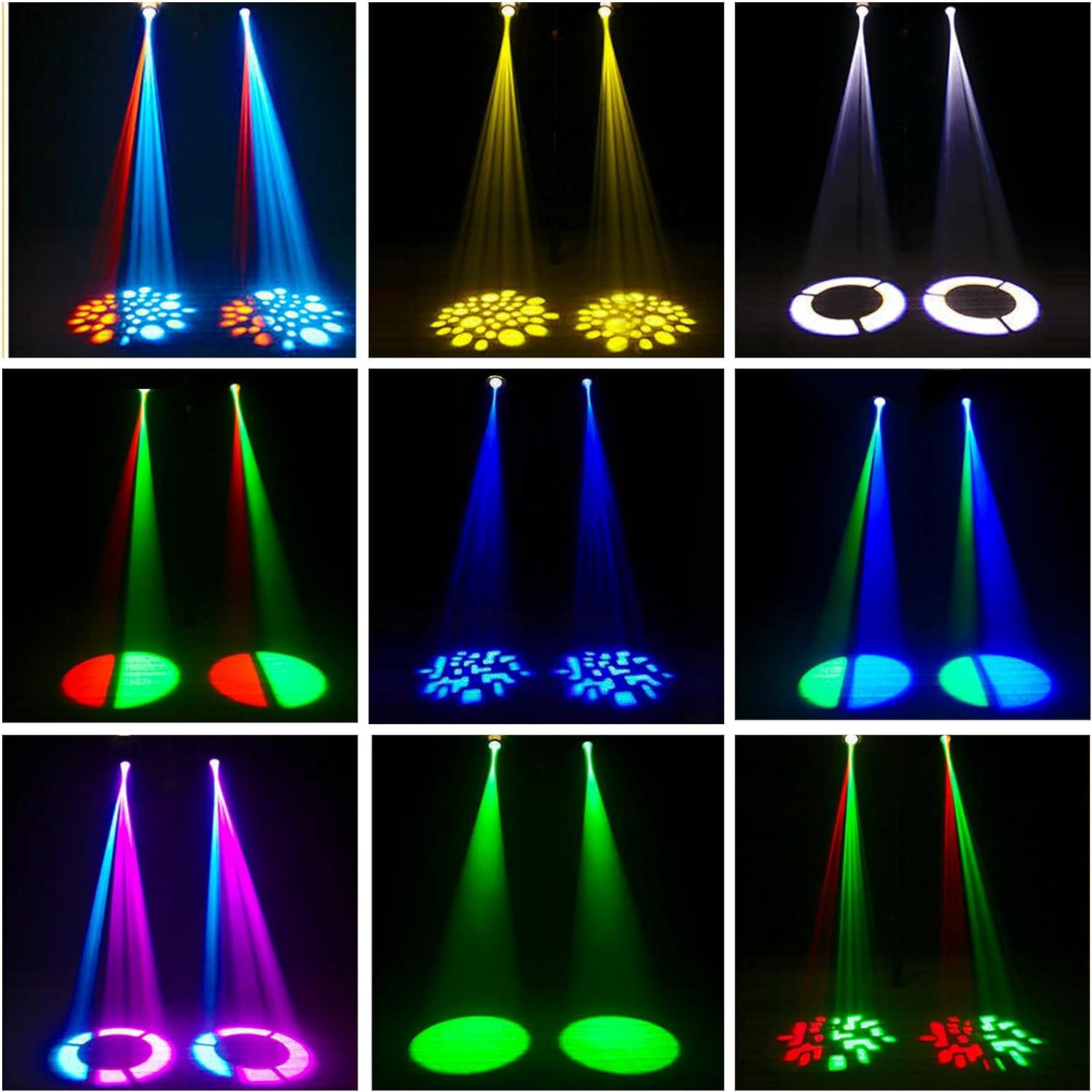 U`King Luz de Cabeza Móvil LED 60W DMX 11 Canales para Fiesta
