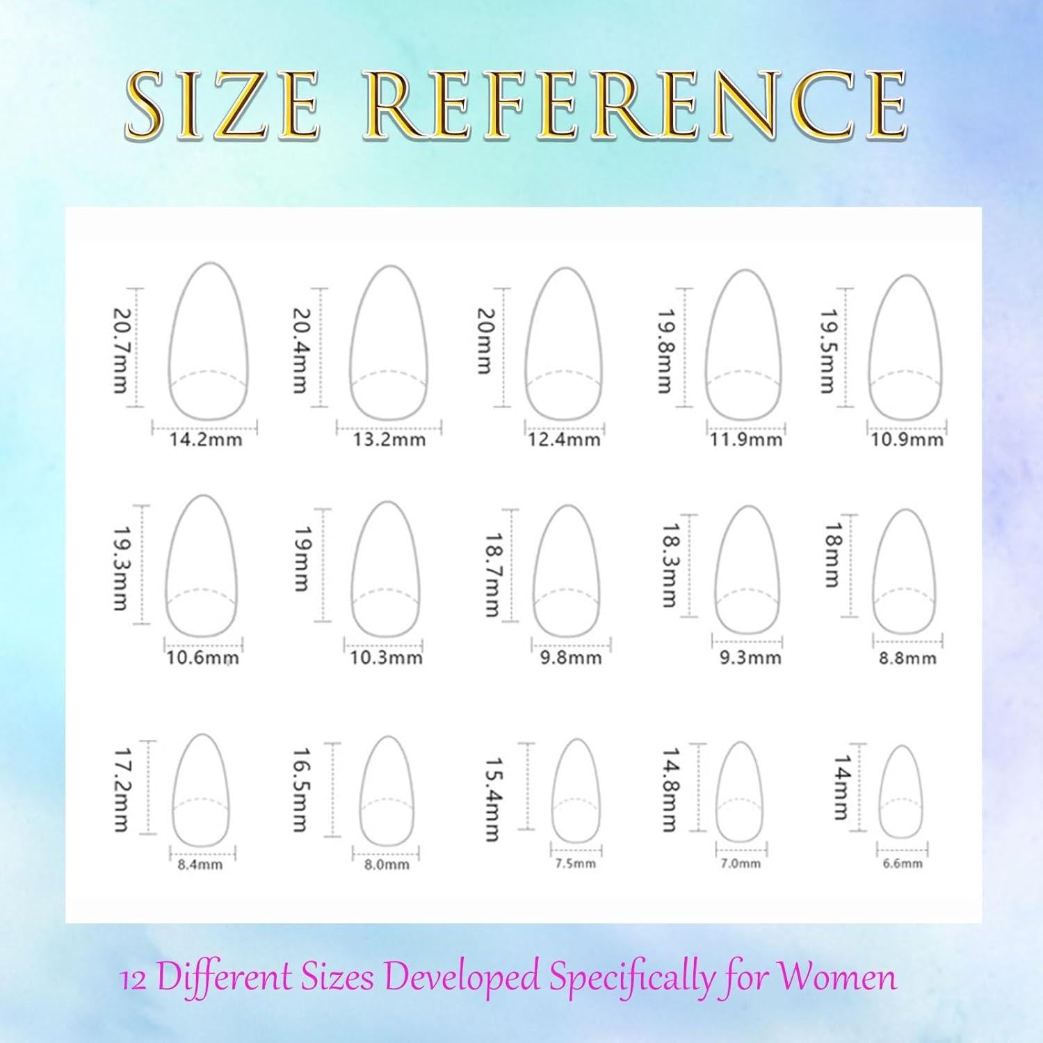 Uñas Postizas Cortas BDKAIWU Diseño Floral 30 Pcs