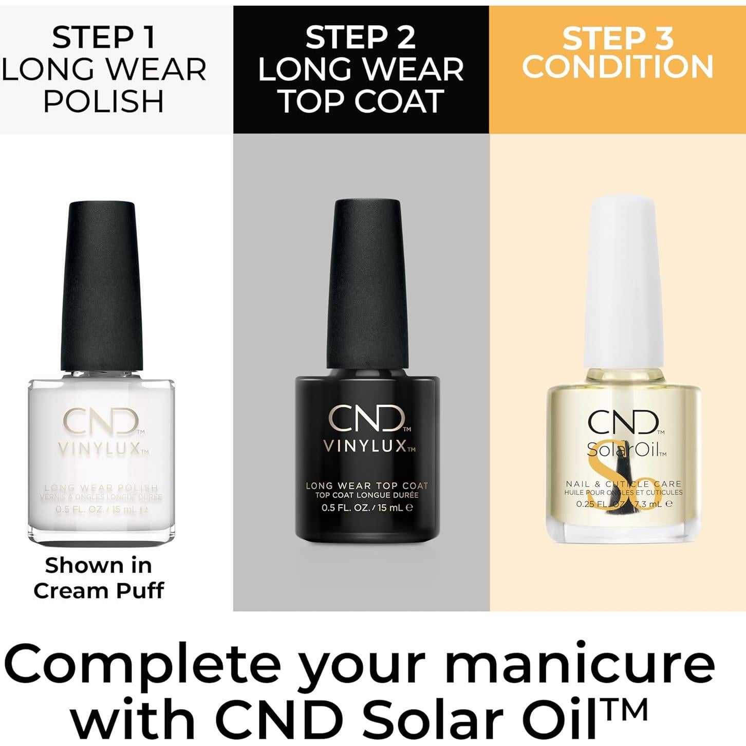 Esmalte de Uñas CND Vinylux 15 ml Blanco Brillo Gel