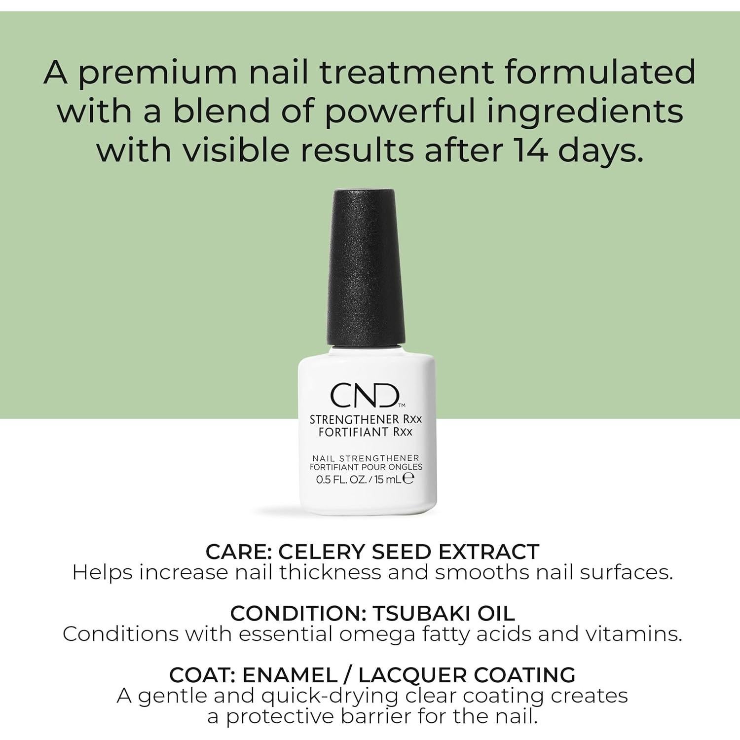 Fortalecedor de Uñas CND RXx 14.79 ml - Protección y Fuerza