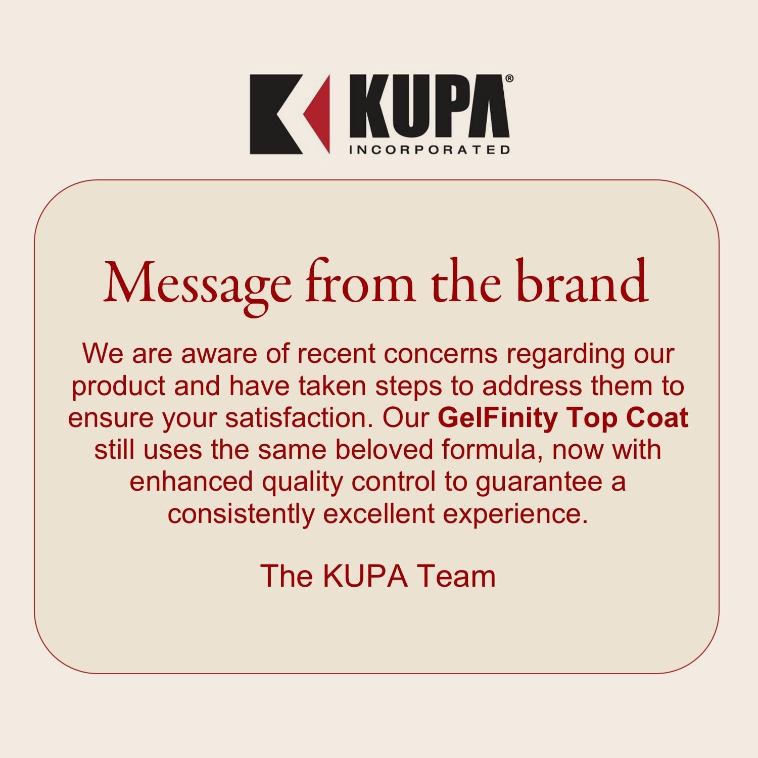 KUPA GelFinity - Gel de Remoción Brillante 15 ml - Top Coat