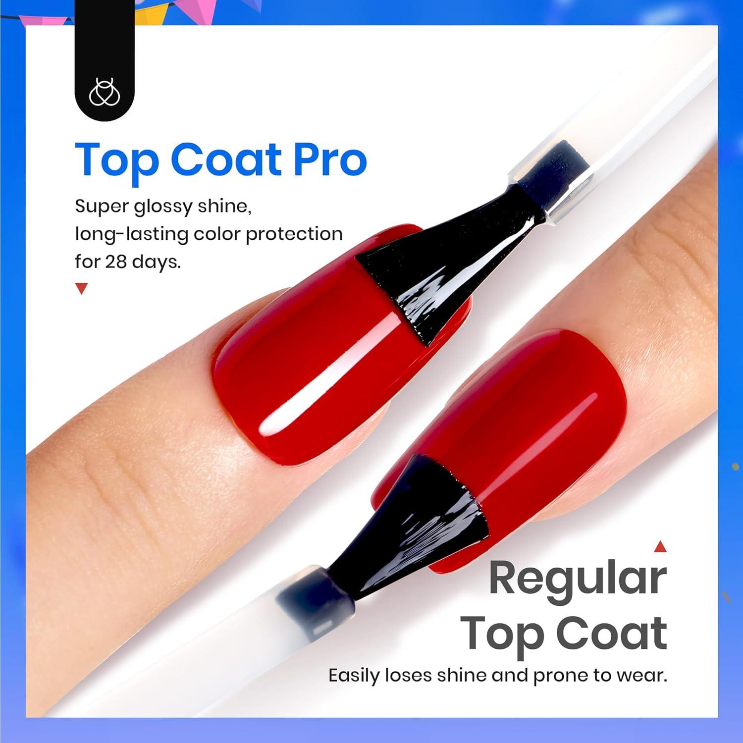 Esmalte de Uñas Gel Top Coat Beetles 15ml Brillo Extra Duradero