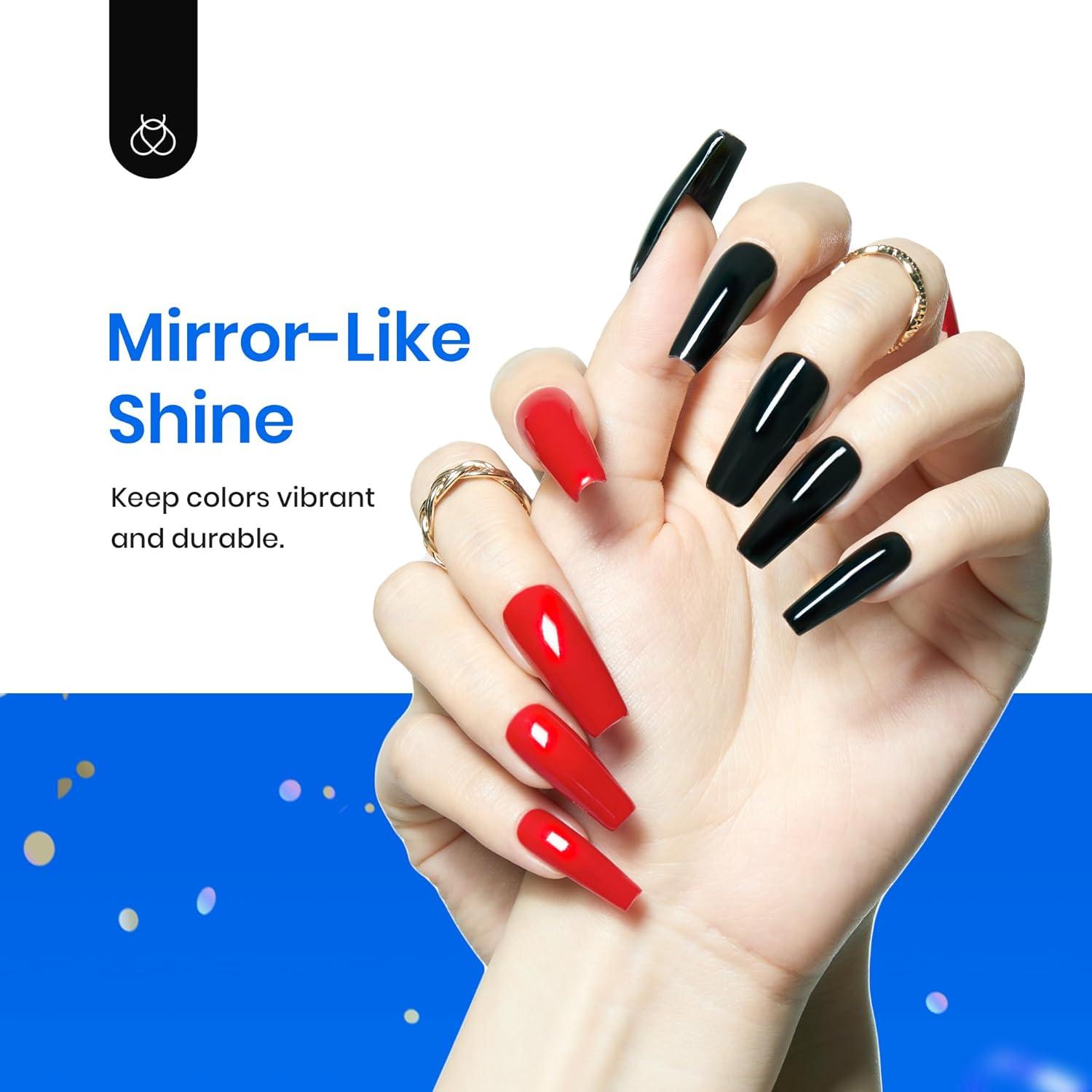 Esmalte de Uñas Gel Top Coat Beetles 15ml Brillo Extra Duradero