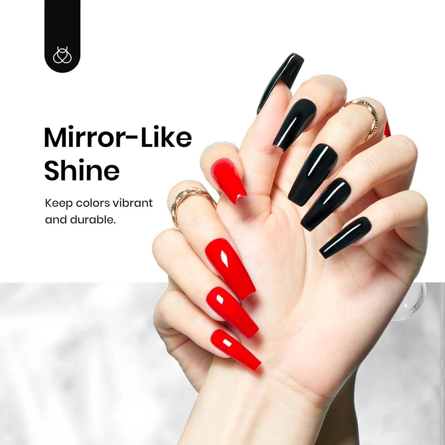 Beetles Top Coat Gel Brillante 15ml - 2 Piezas Sin Limpieza