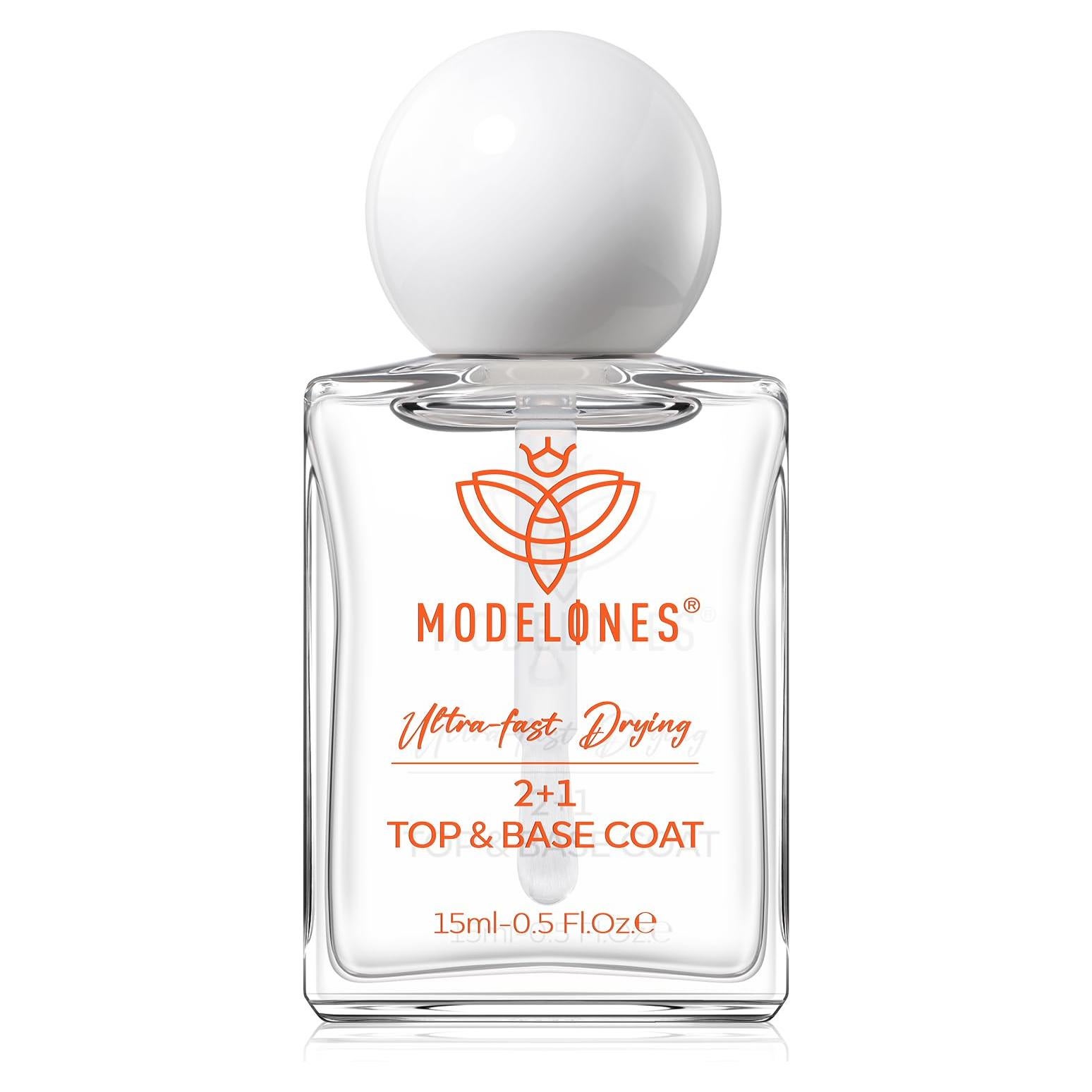 Esmalte de Uñas 3 en 1 Modelones 15 ml Base Top Coat Endurecedor