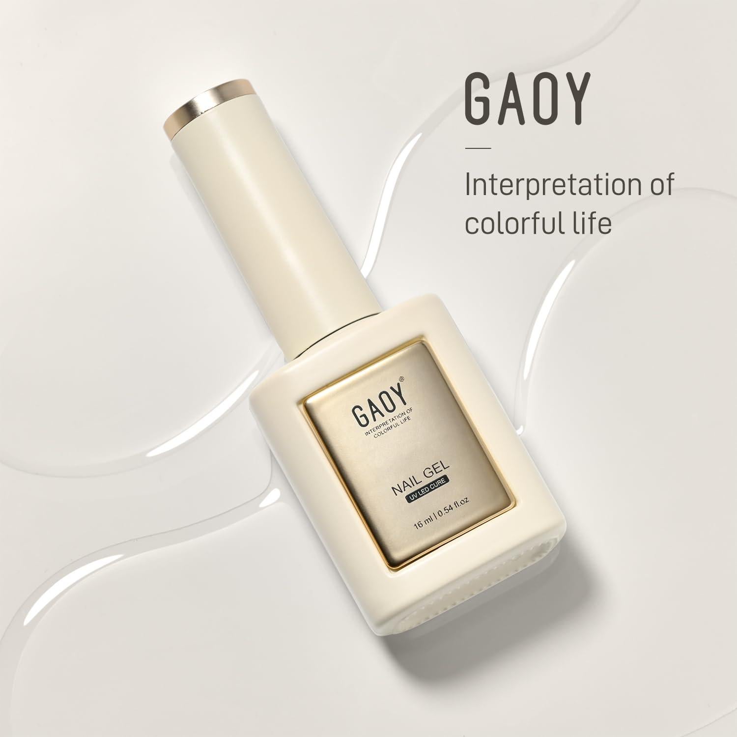 Gel Capa Superior Brillo GAOY 16ml para Esmalte de Uñas UV