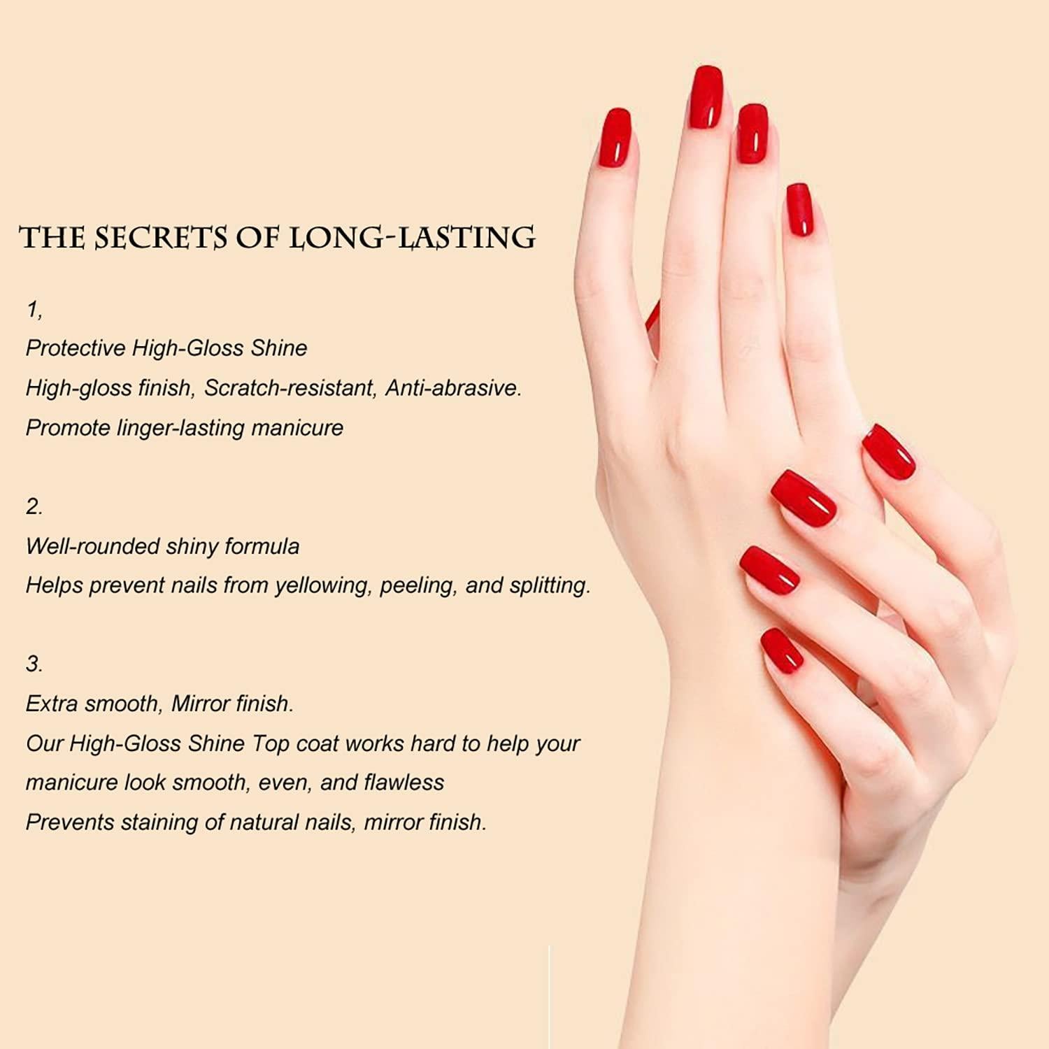 Capa Superior Brillante Vishine 2Pcs 16ml Larga Duración