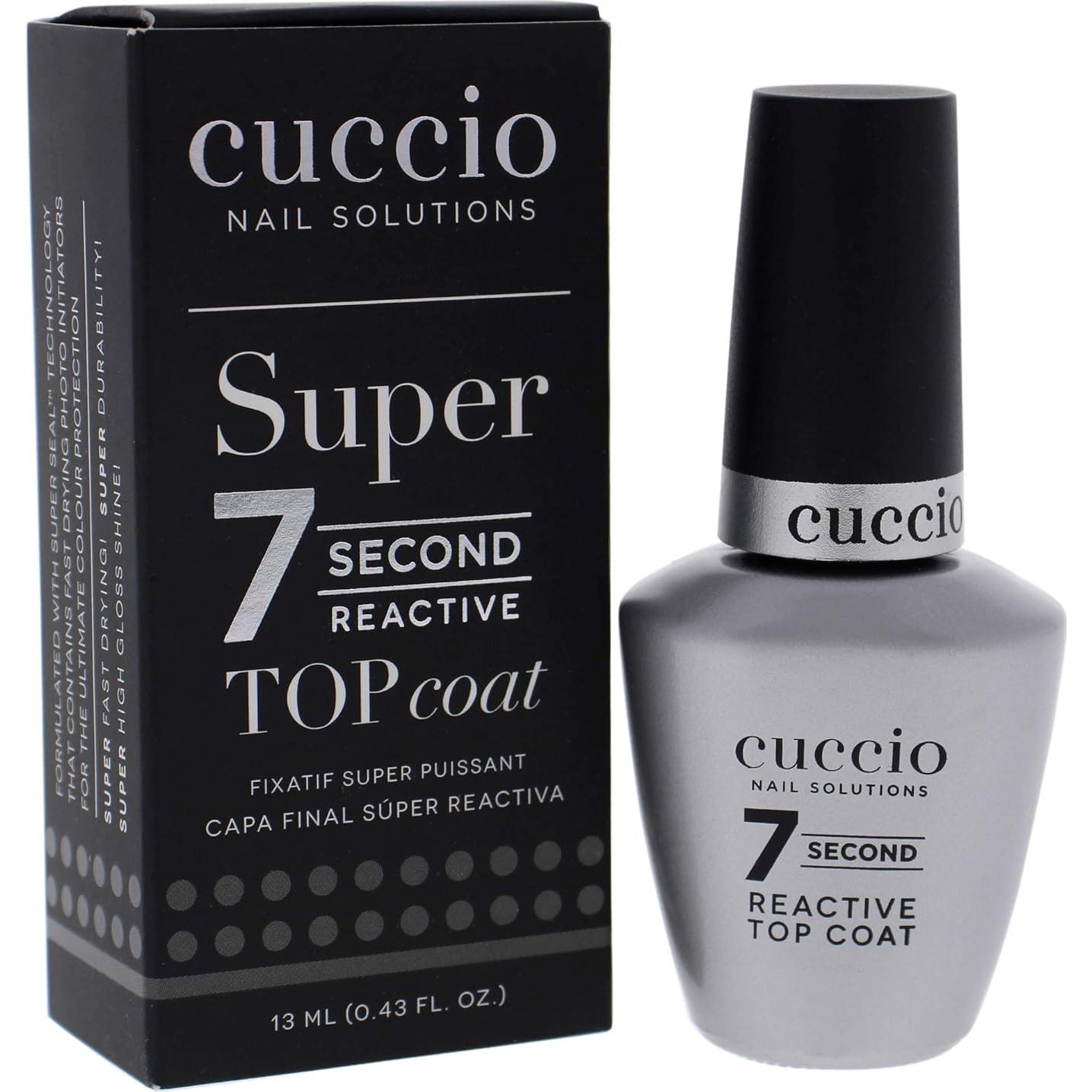 Top Coat Secado Rápido Cuccio Colour 12.2 g - Acabado Brillante