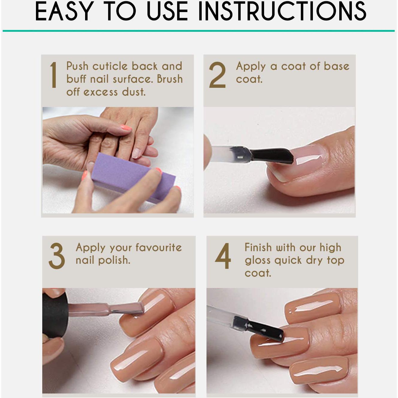 Esmalte de Uñas Rápido Secado Karlash 15ml Brillante (2 Piezas)