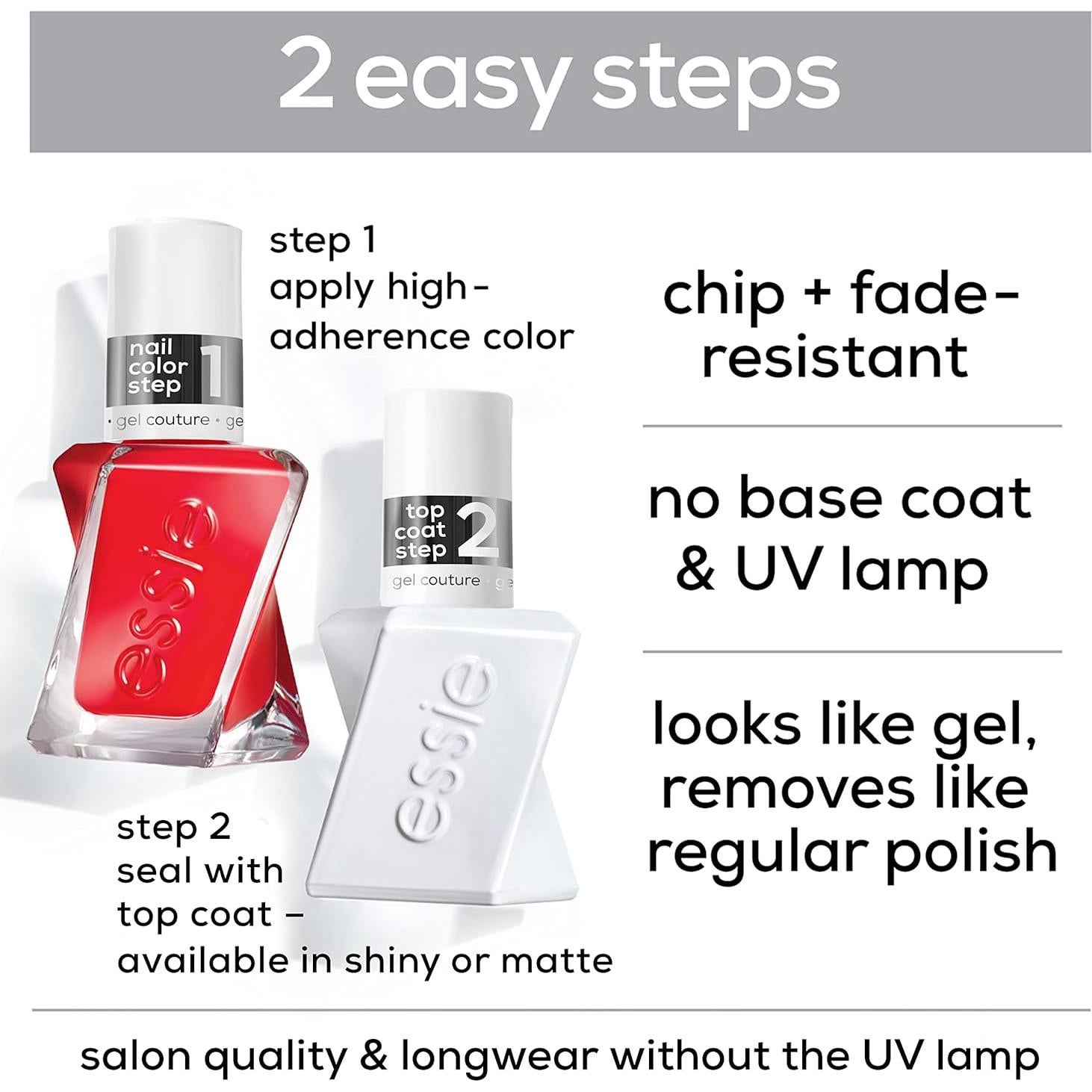 Top Coat Esmalte de Uñas Transparente essie Gel Couture 118ml