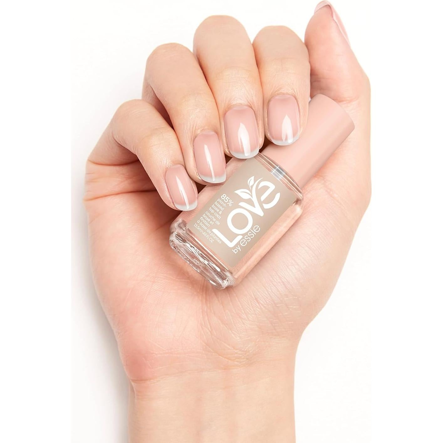 Base y Top Coat AMOR por essie 13.6 ml 85% a Base de Plantas