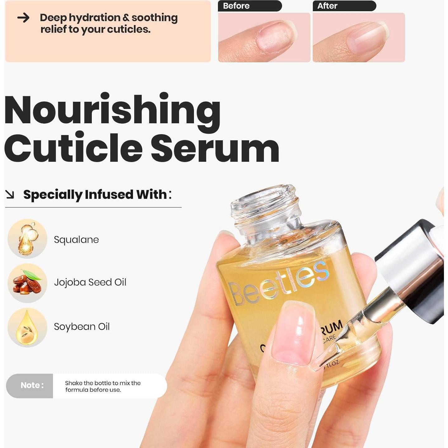 Set de Esmaltes de Uñas Nude Beetles 7Pcs - Secado Rápido