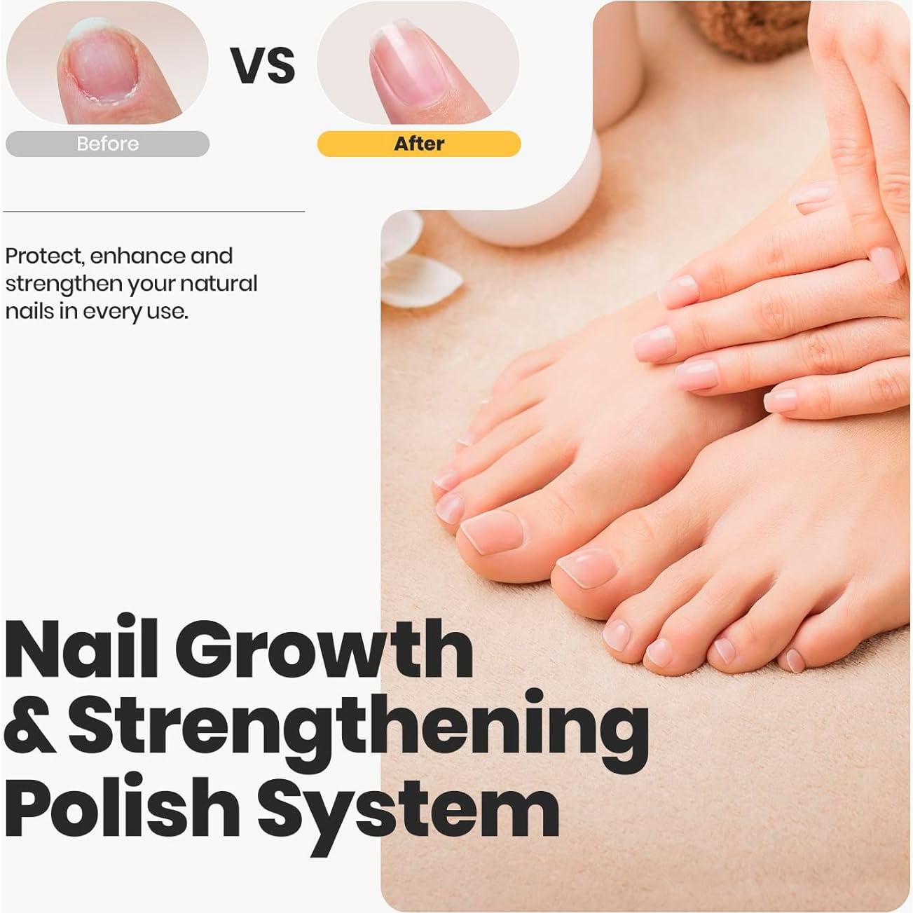 Set de Esmaltes de Uñas Nude Beetles 7Pcs - Secado Rápido