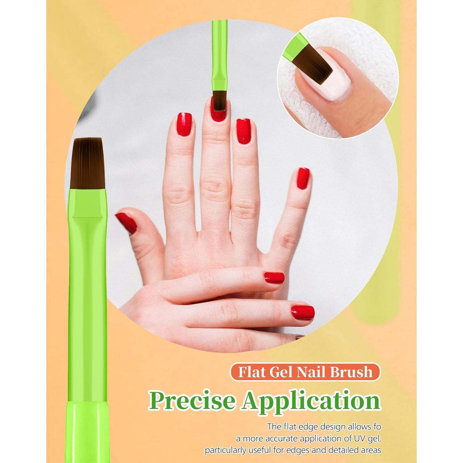 Juego de 3 Pinceles Limpiadores de Uñas OPI Verde Brillante