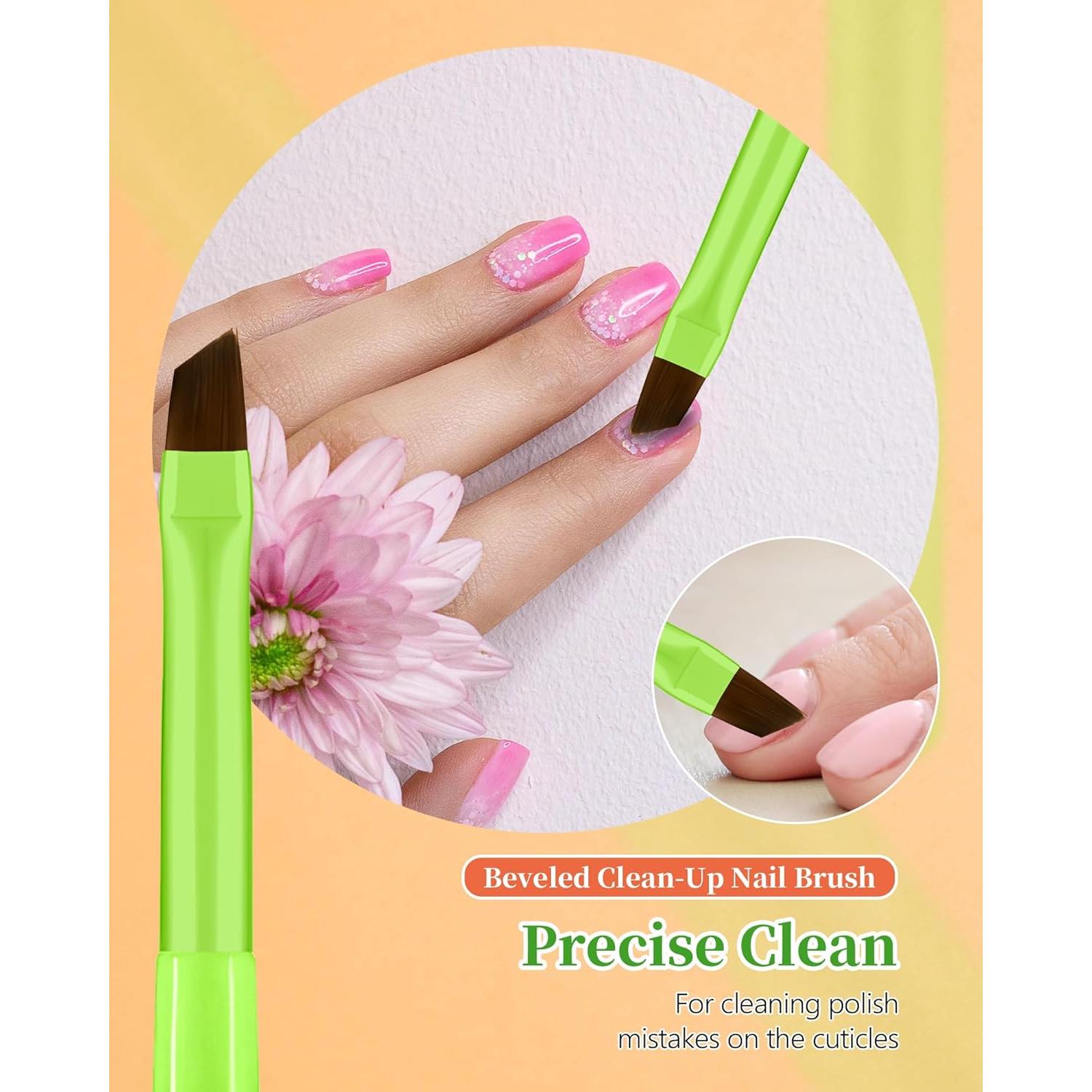 Juego de 3 Pinceles Limpiadores de Uñas OPI Verde Brillante