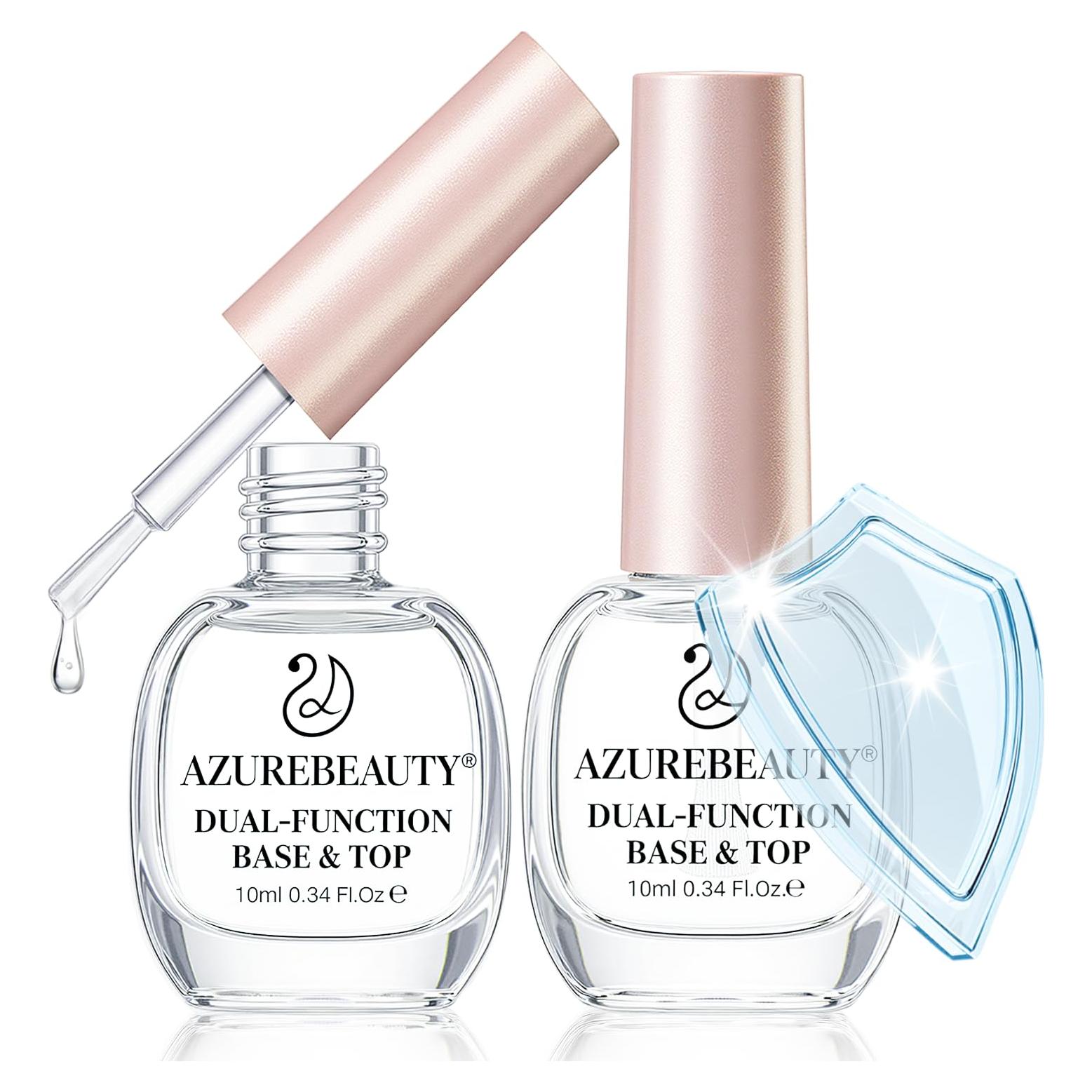 Set Endurecedor Esmalte Uñas AZUREBEAUTY 2 en 1 10ml