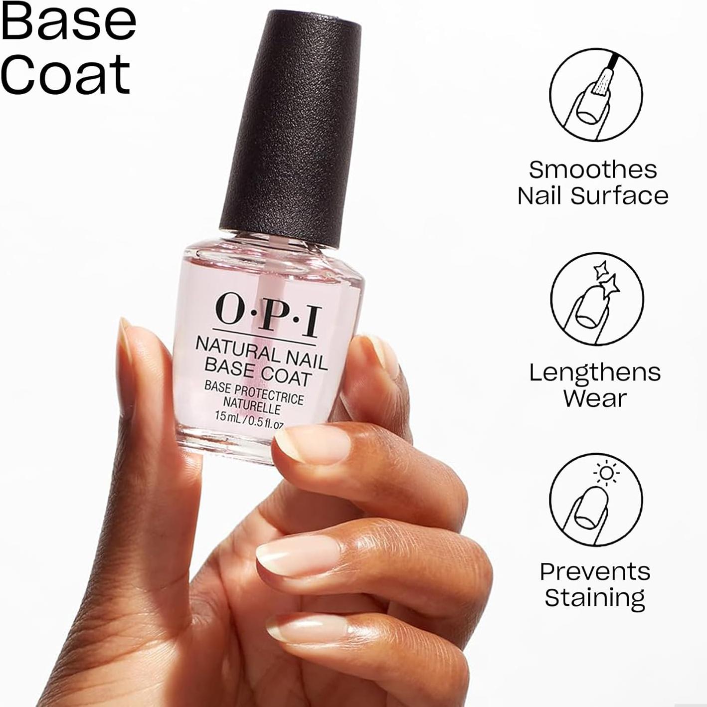 Base Coat Natural OPI 15ml | Esmalte Uñas Transparente