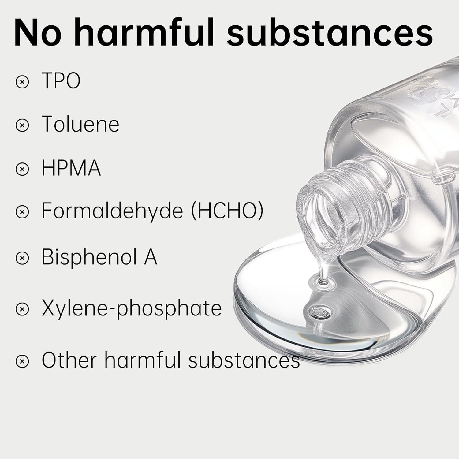 Esmalte de Uñas 2 en 1 COSMOO Base y Top Coat Transparente 8.5ml