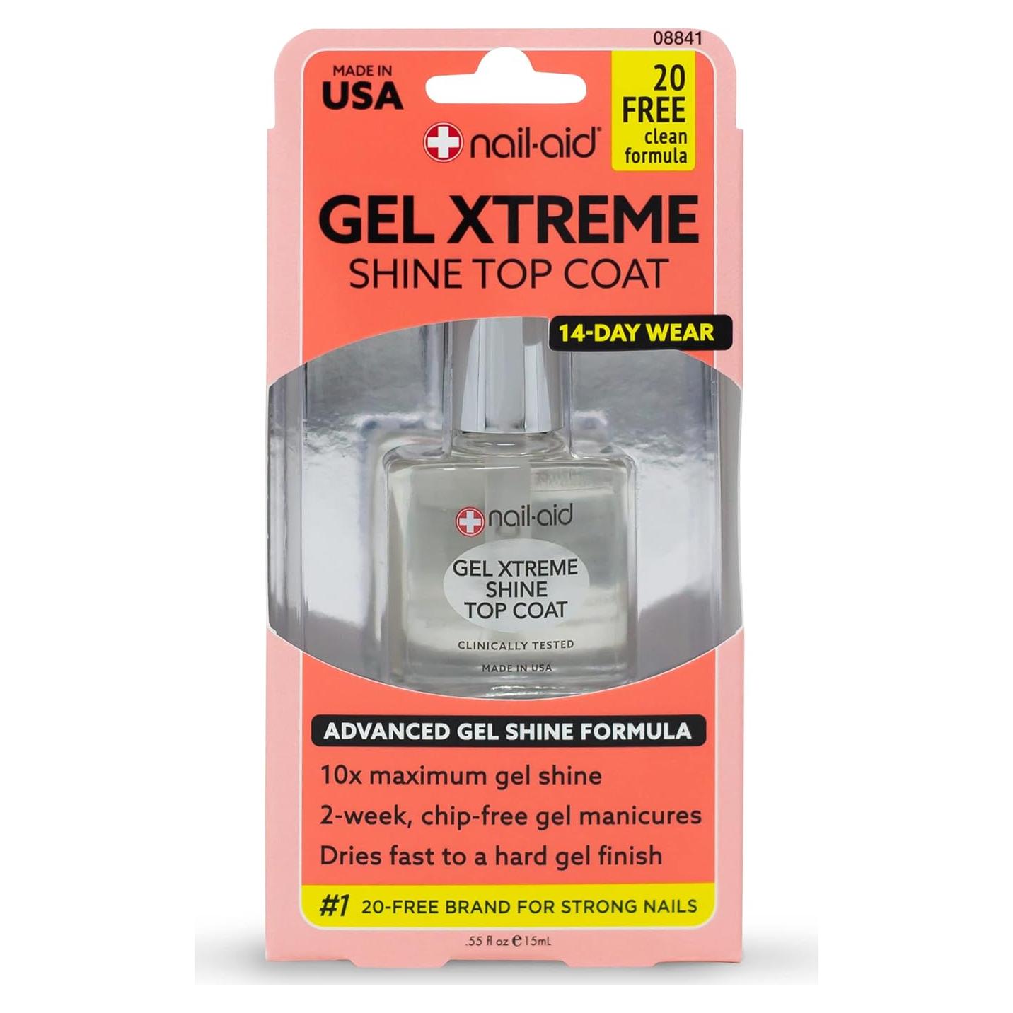 Top Coat Gel Xtreme Shine Nail-Aid 16.5 ml Transparente
