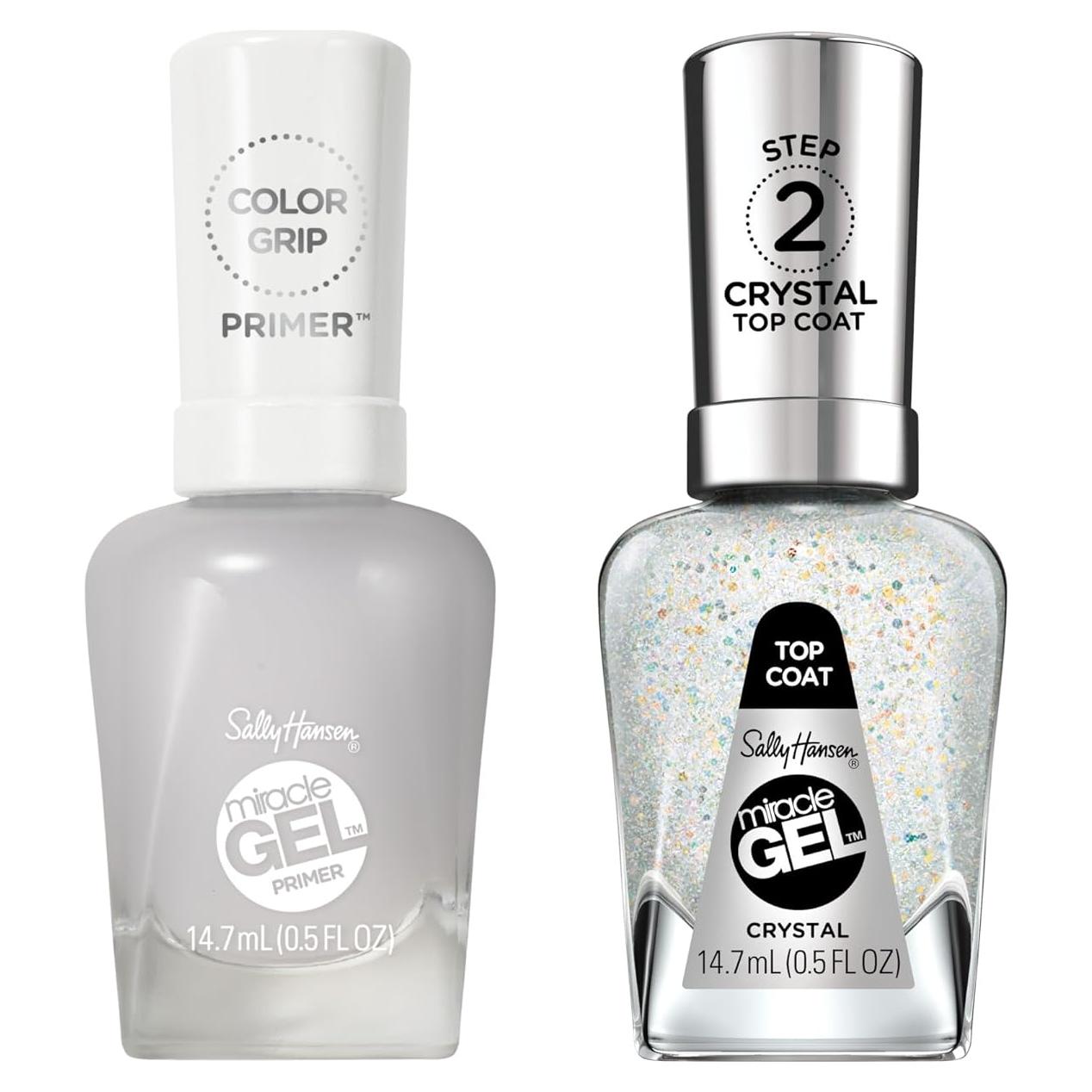 Esmalte de Uñas Sally Hansen Miracle Gel Primer + Top Coat Cristal 14.79 ml