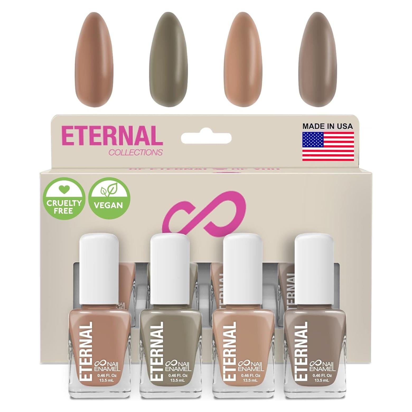 Set de Esmalte de Uñas Nude Eterno - 4 Colores 13.5mL