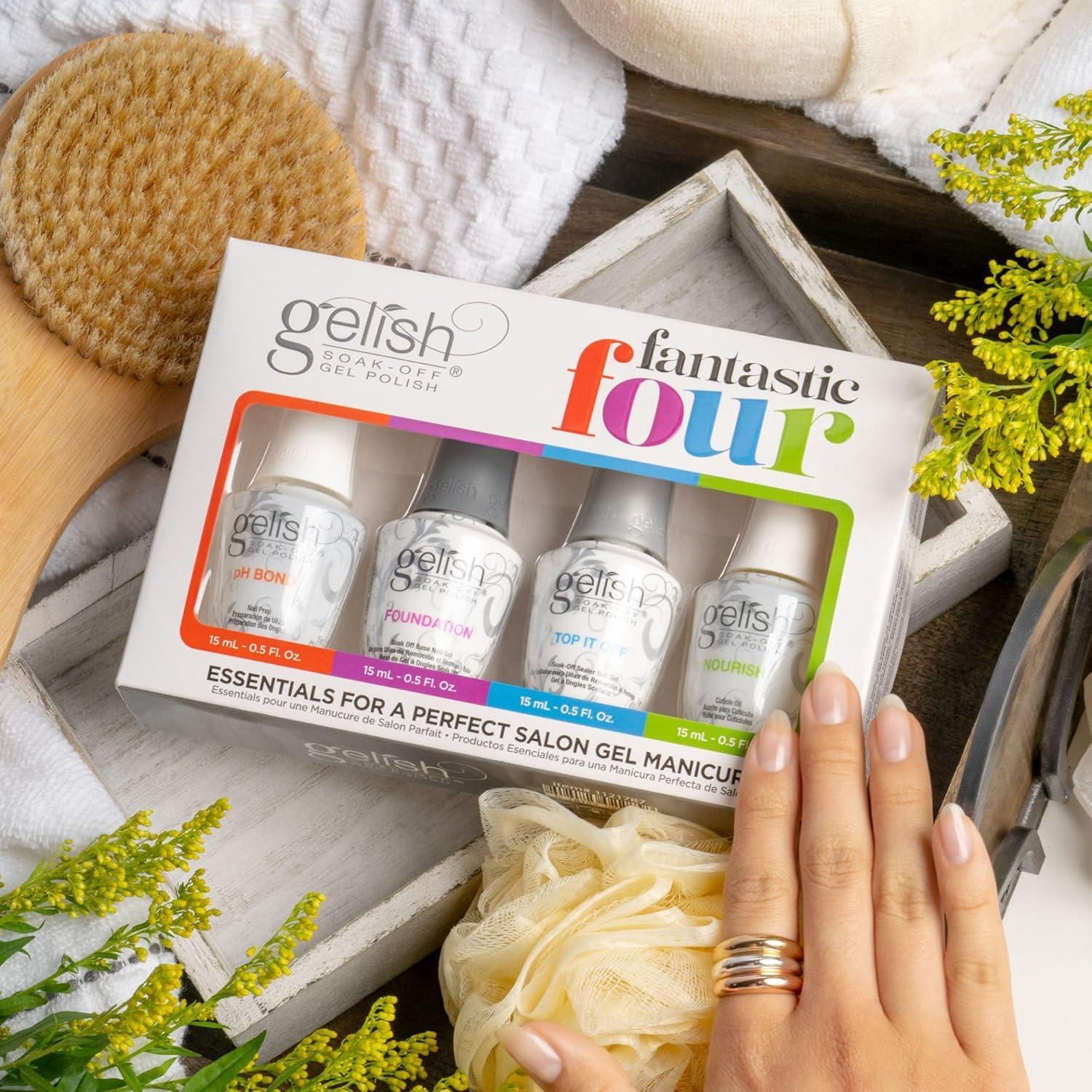 Kit Esencial Gelish Fantastic Four - 4 Esmaltes de 15ml