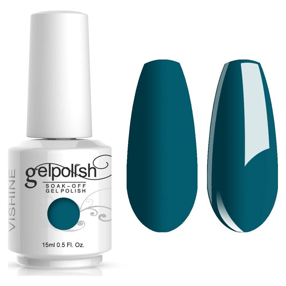 Esmalte de Uñas Gel UV Vishine Teal 036 15ml Duradero
