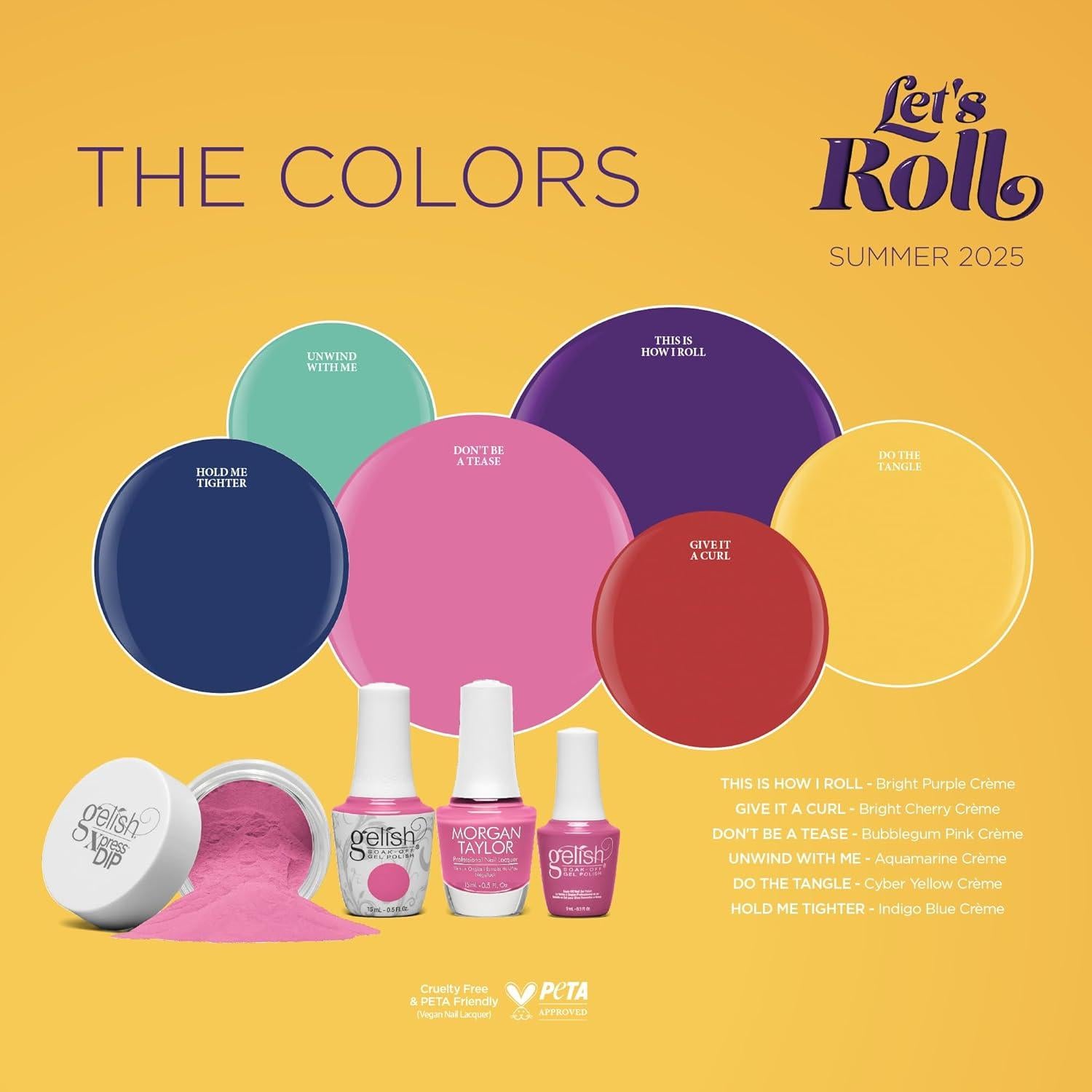 Esmalte de Uñas en Gel Gelish Vamos a Rodar 14.79 ml - Color Vibrante