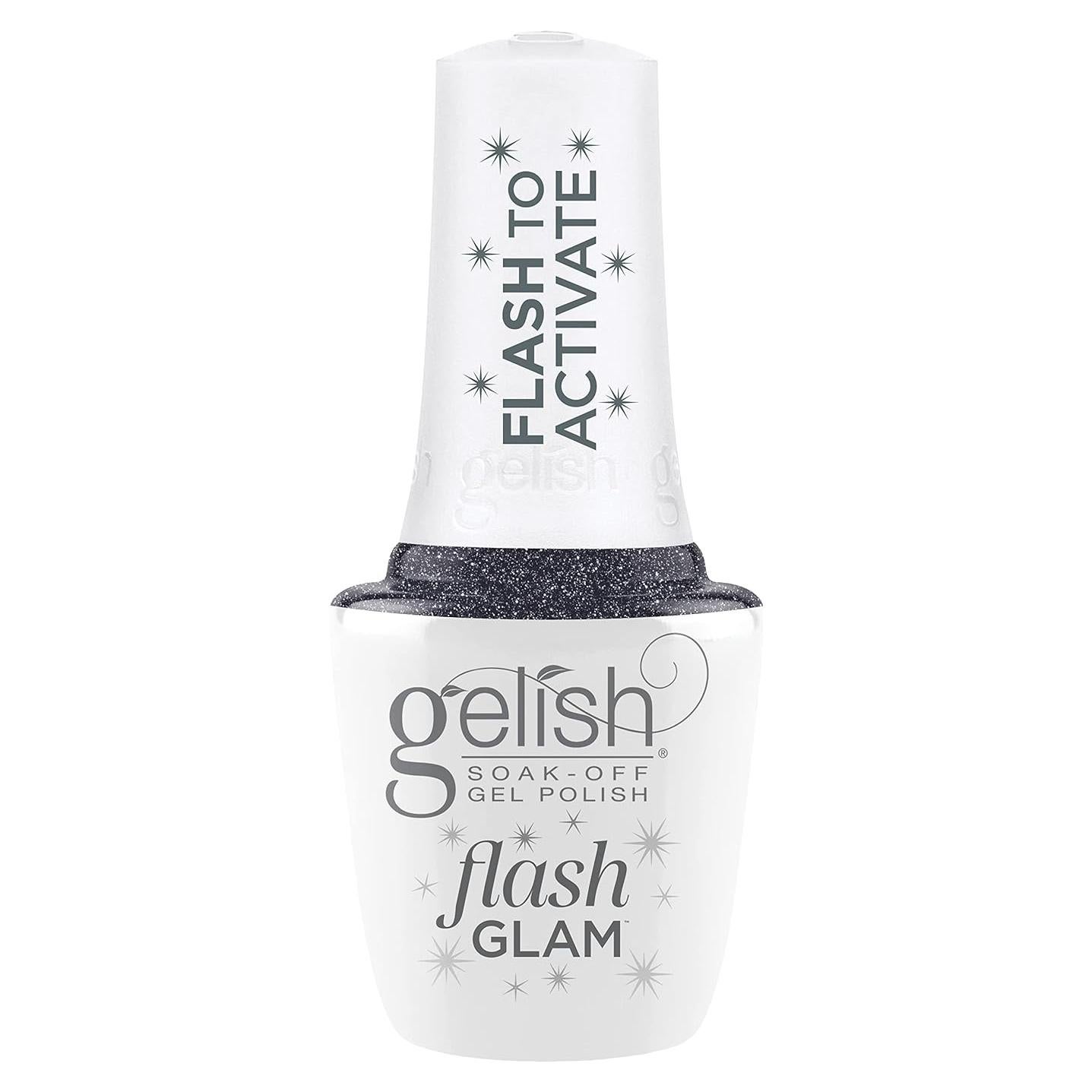 Esmalte en Gel Gelish 15mL Flash Glam Glitter - Brillo Azul