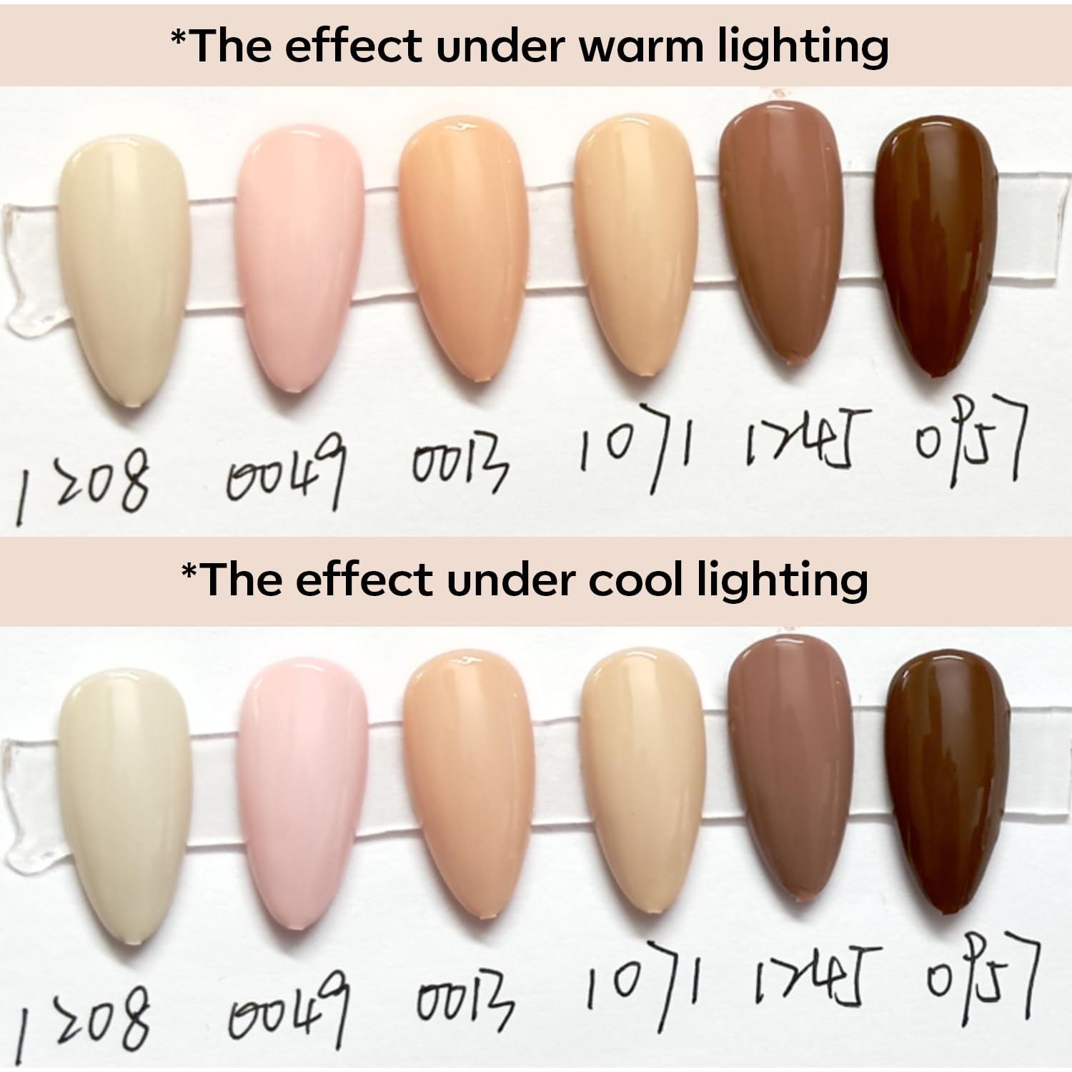 Kit de Esmalte en Gel Modelones 6 Colores Tonos Nude