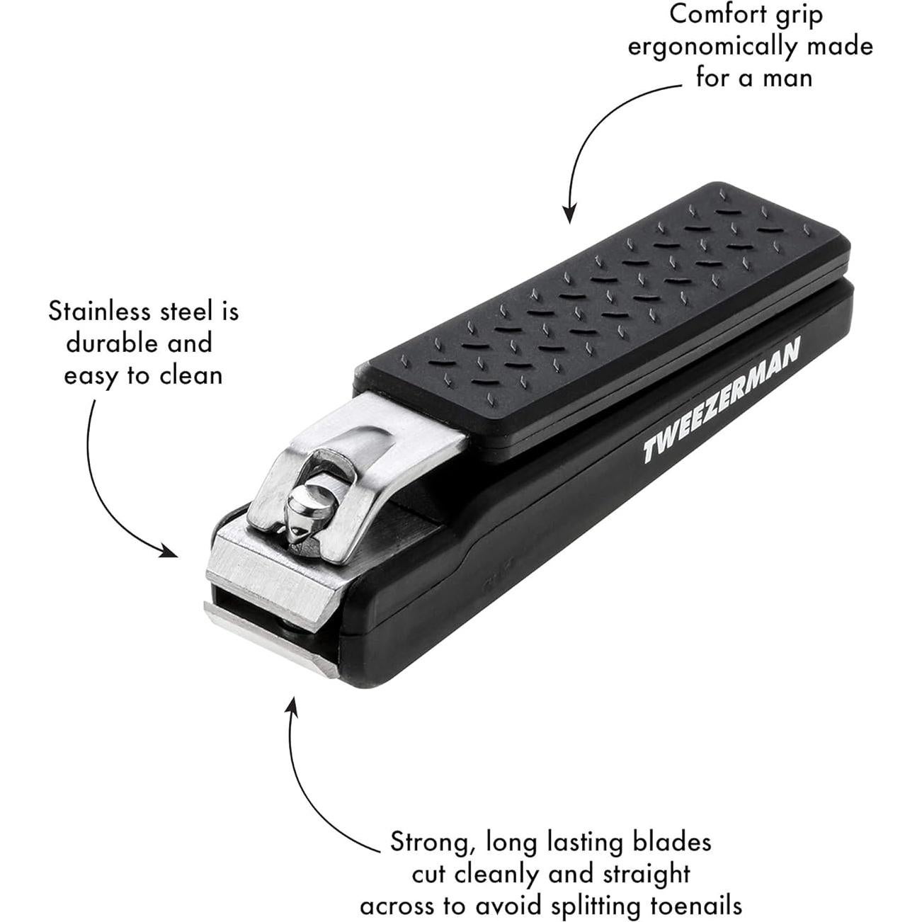 Cortador de Uñas de Pies Tweezerman, Precisión, Negro