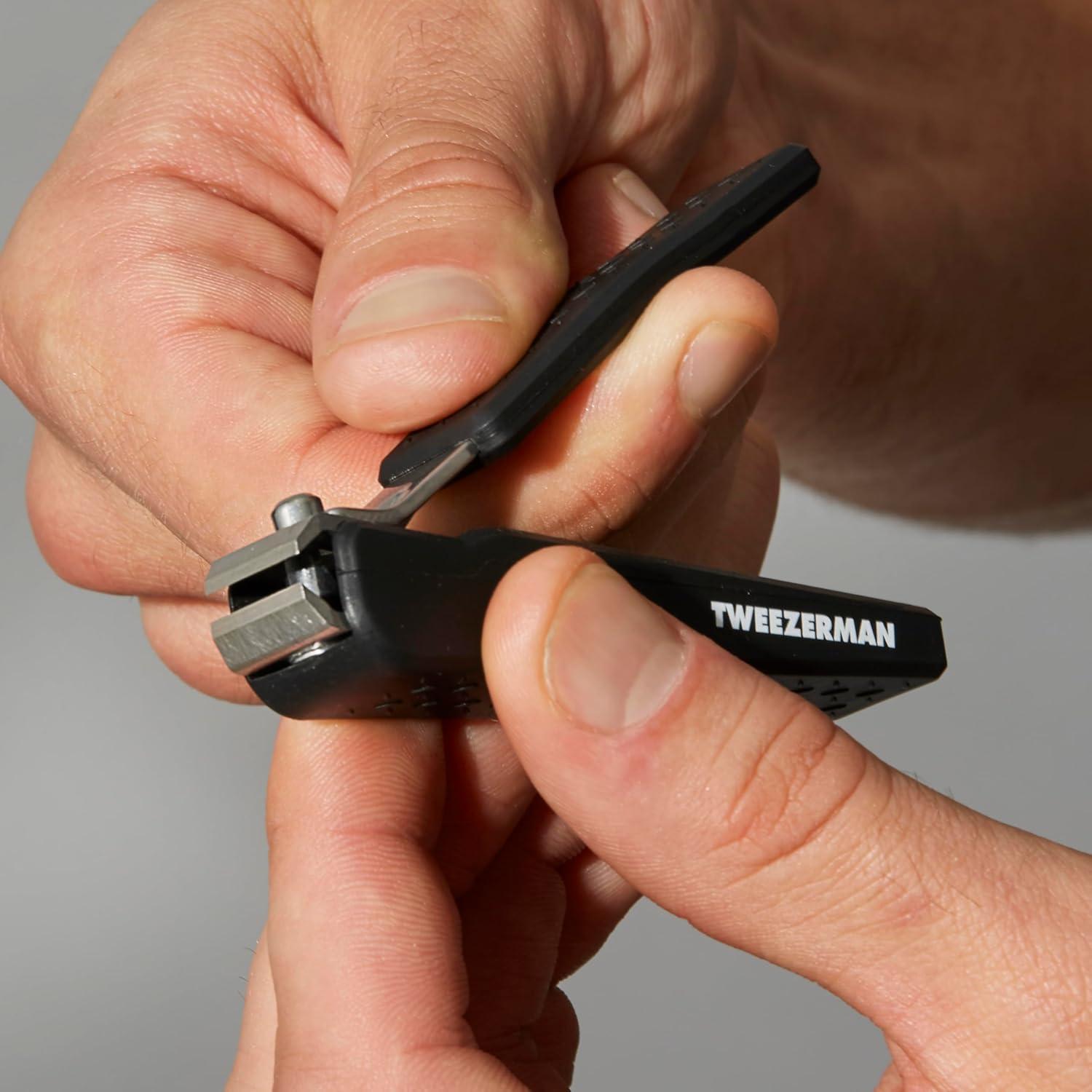 Cortador de Uñas de Pies Tweezerman, Precisión, Negro