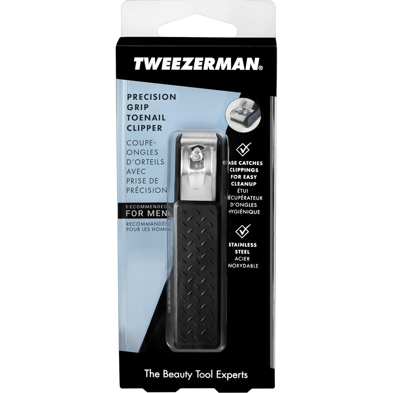 Cortador de Uñas de Pies Tweezerman, Precisión, Negro