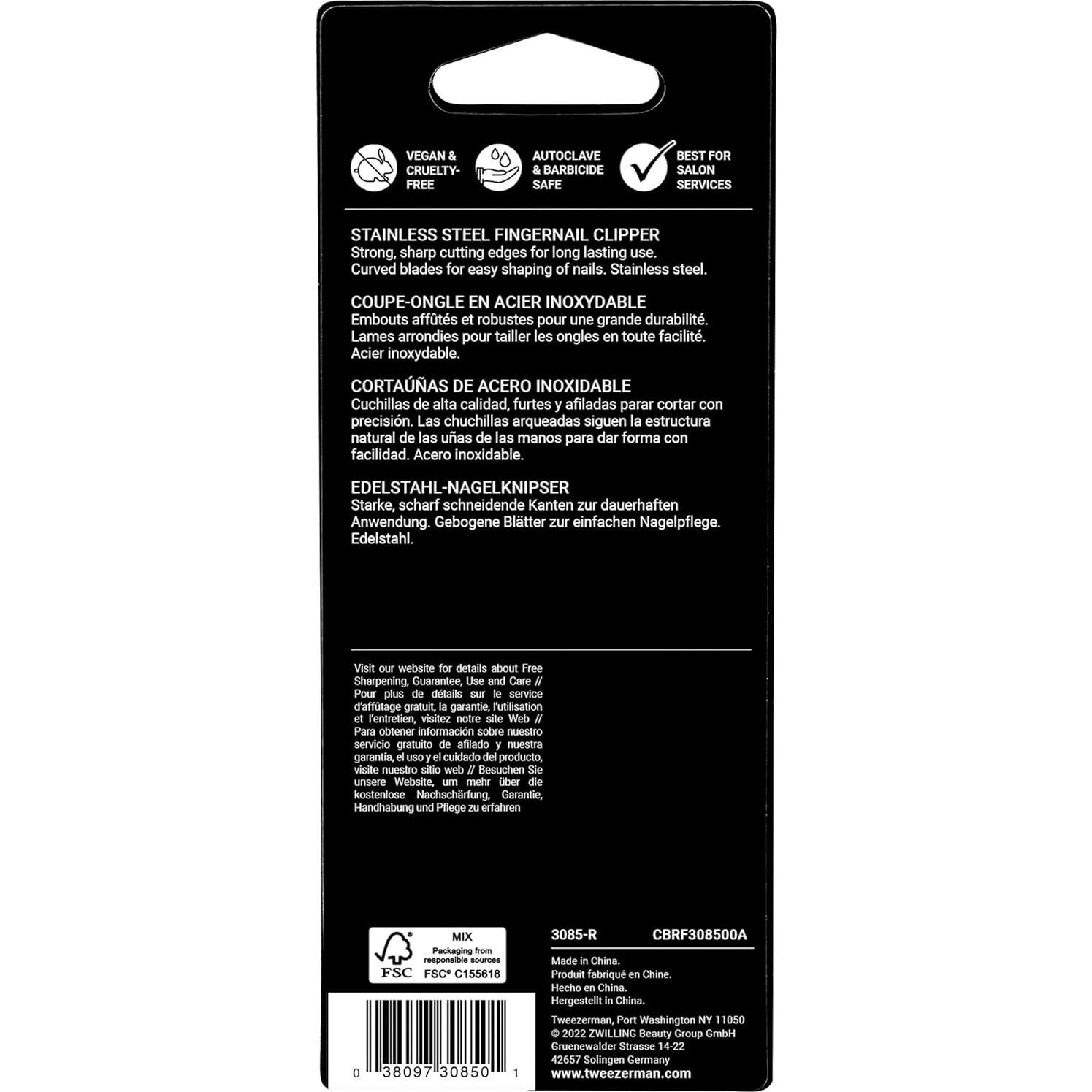 Cortauñas Profesional Tweezerman Acero Inoxidable 1 Unidad