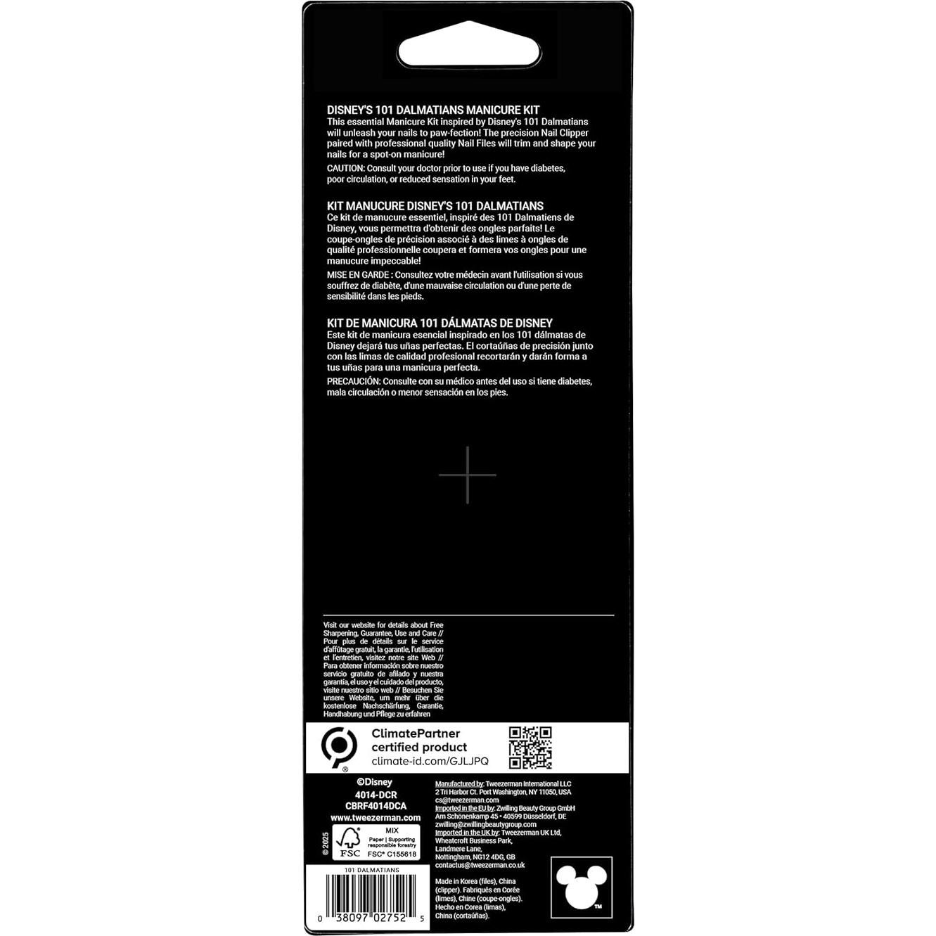 Kit de Manicura Tweezerman 101 Dálmatas - Cortador y Limas