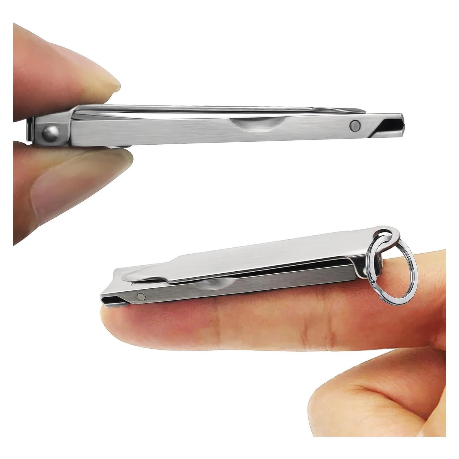 Cortauñas Portátil XGIZMOO Mini Plegable Acero Inoxidable