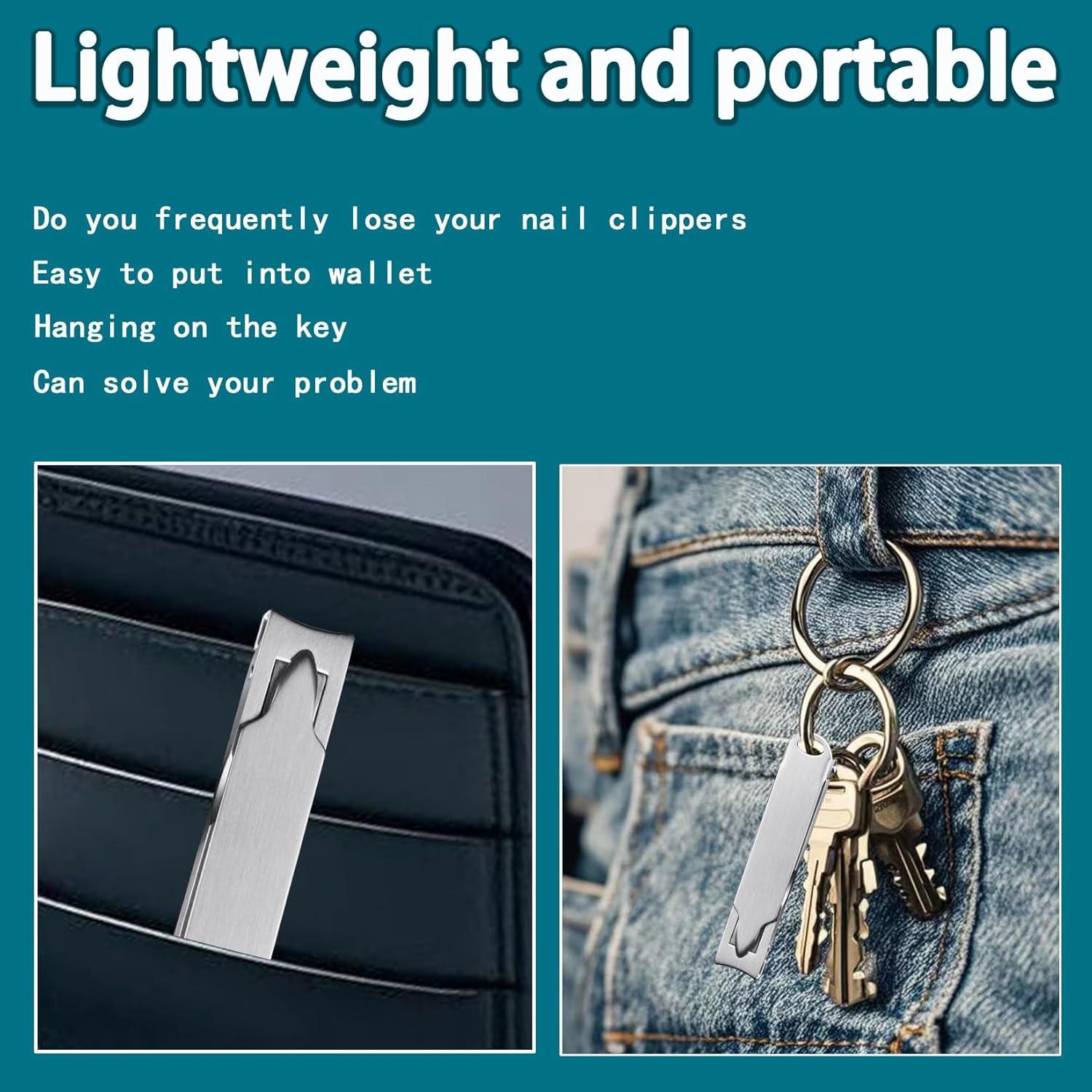 Cortauñas Portátil XGIZMOO Mini Plegable Acero Inoxidable