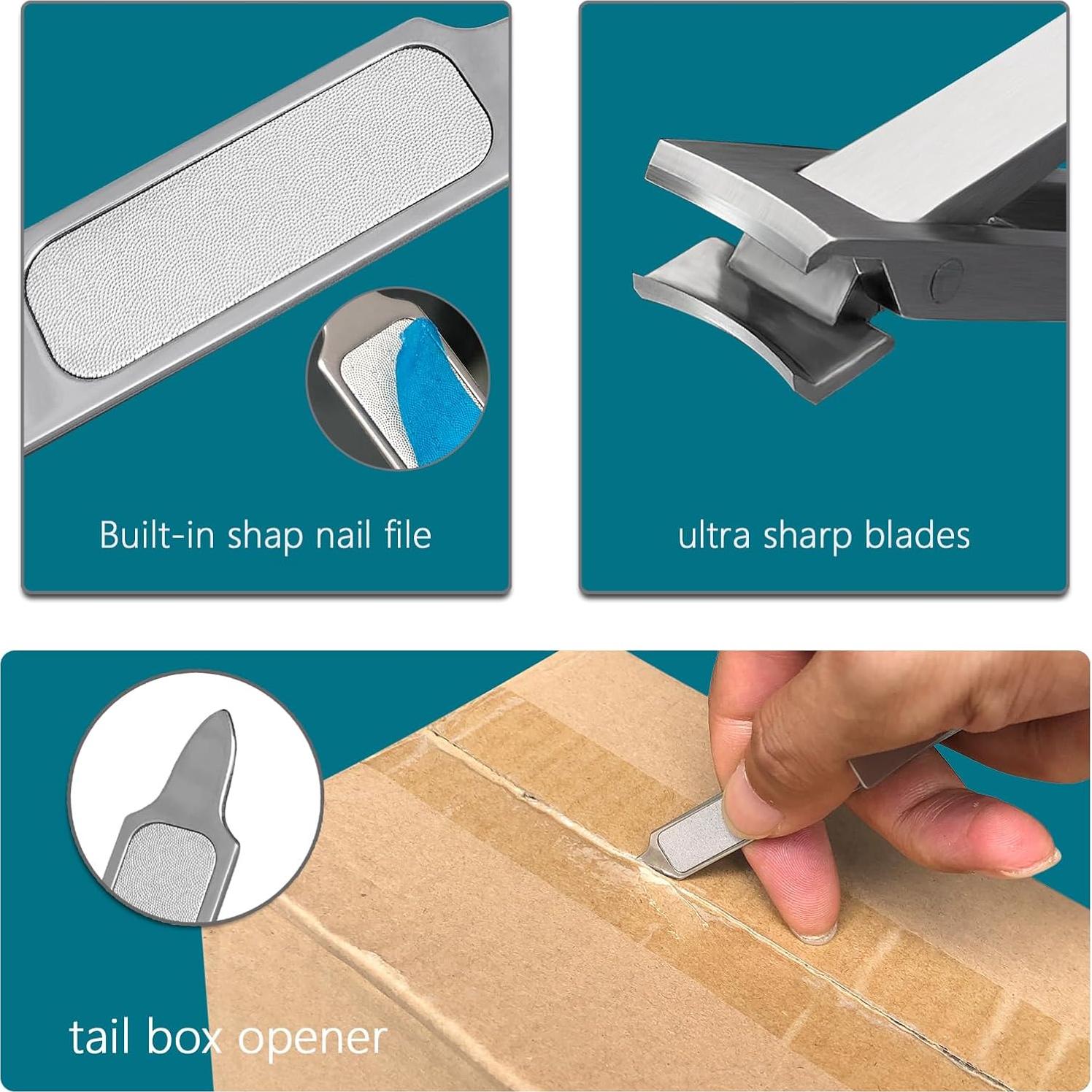 Cortauñas Portátil XGIZMOO Mini Plegable Acero Inoxidable