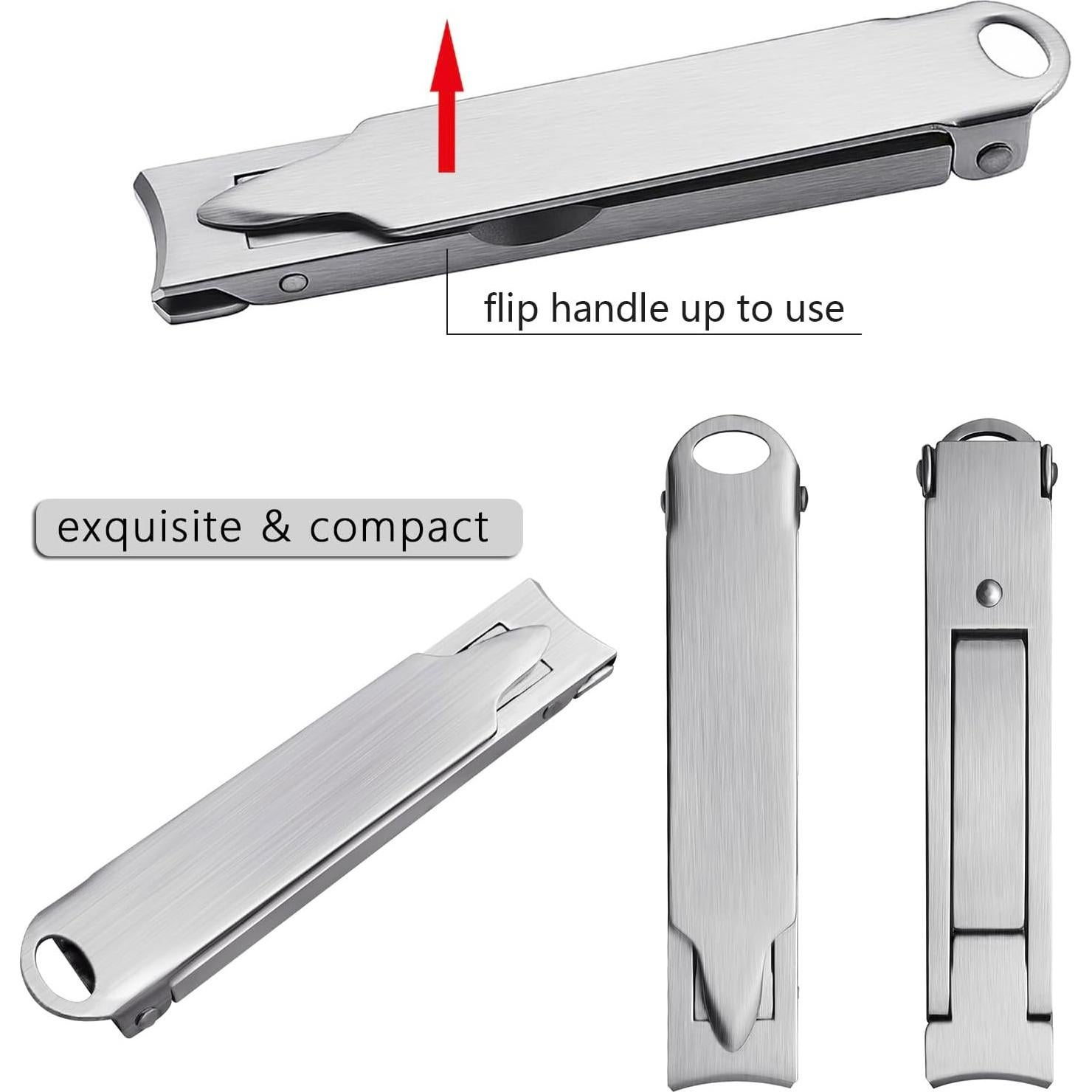 Cortauñas Portátil XGIZMOO Mini Plegable Acero Inoxidable