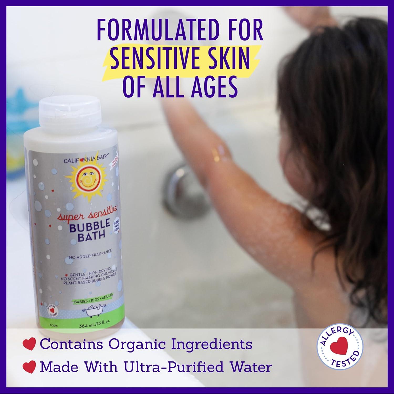 Baño de Burbujas Super Sensible California Baby 384 ml - Sin Fragancia