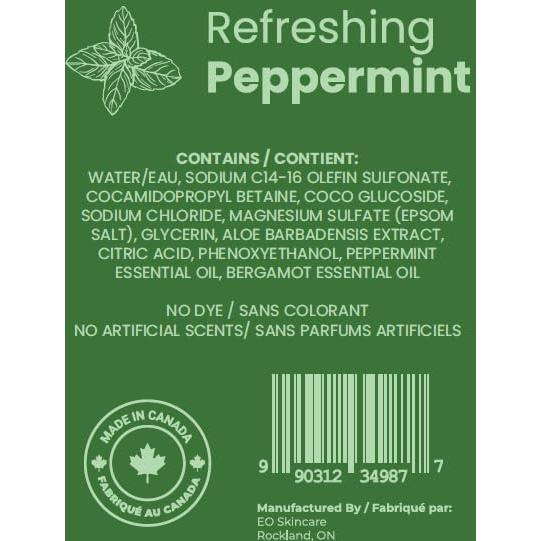 Baño Espumoso de Lujo EO Skincare 1L Menta Refrescante