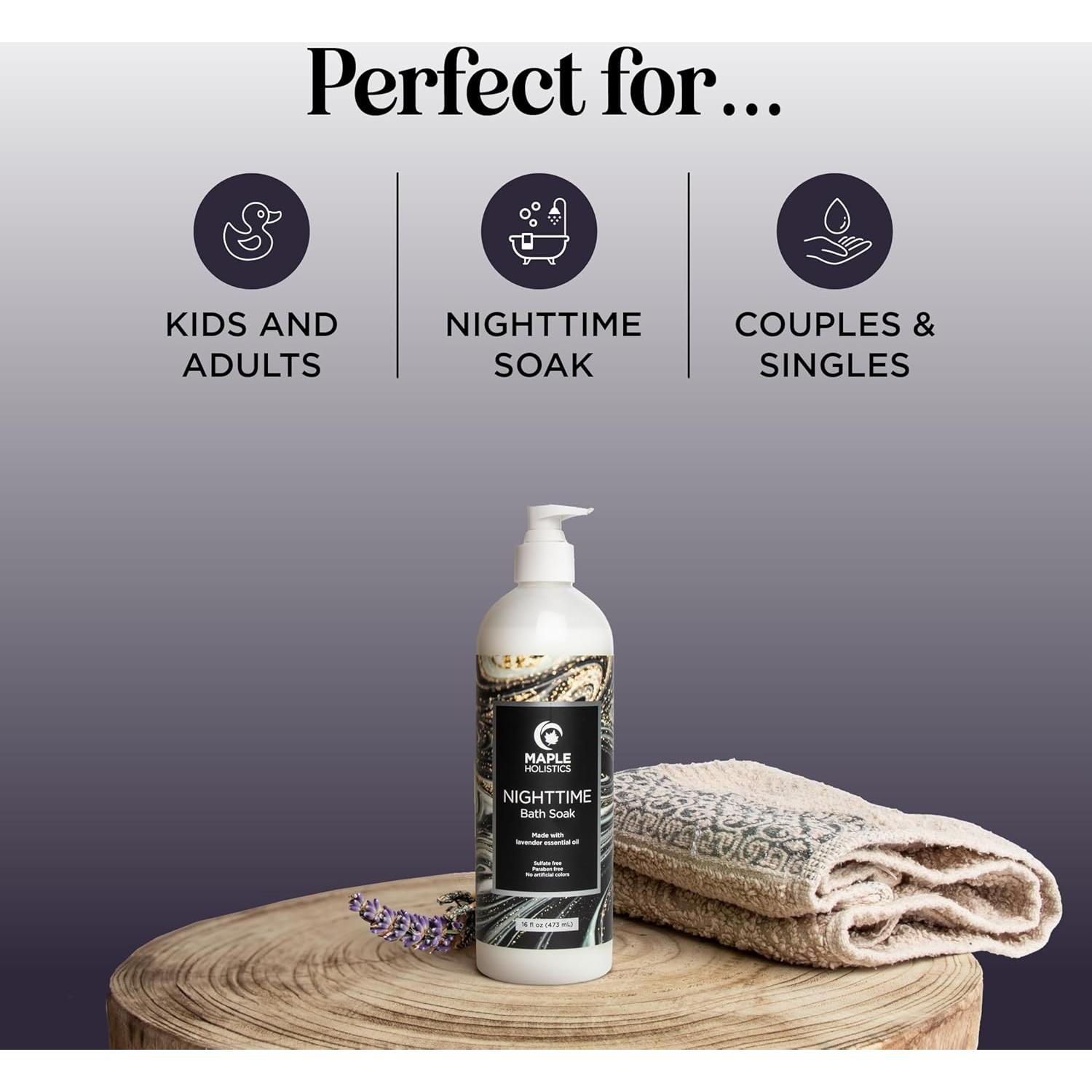 Baño de Burbujas de Lavanda Maple Holistics 473 ml - Aromaterapia