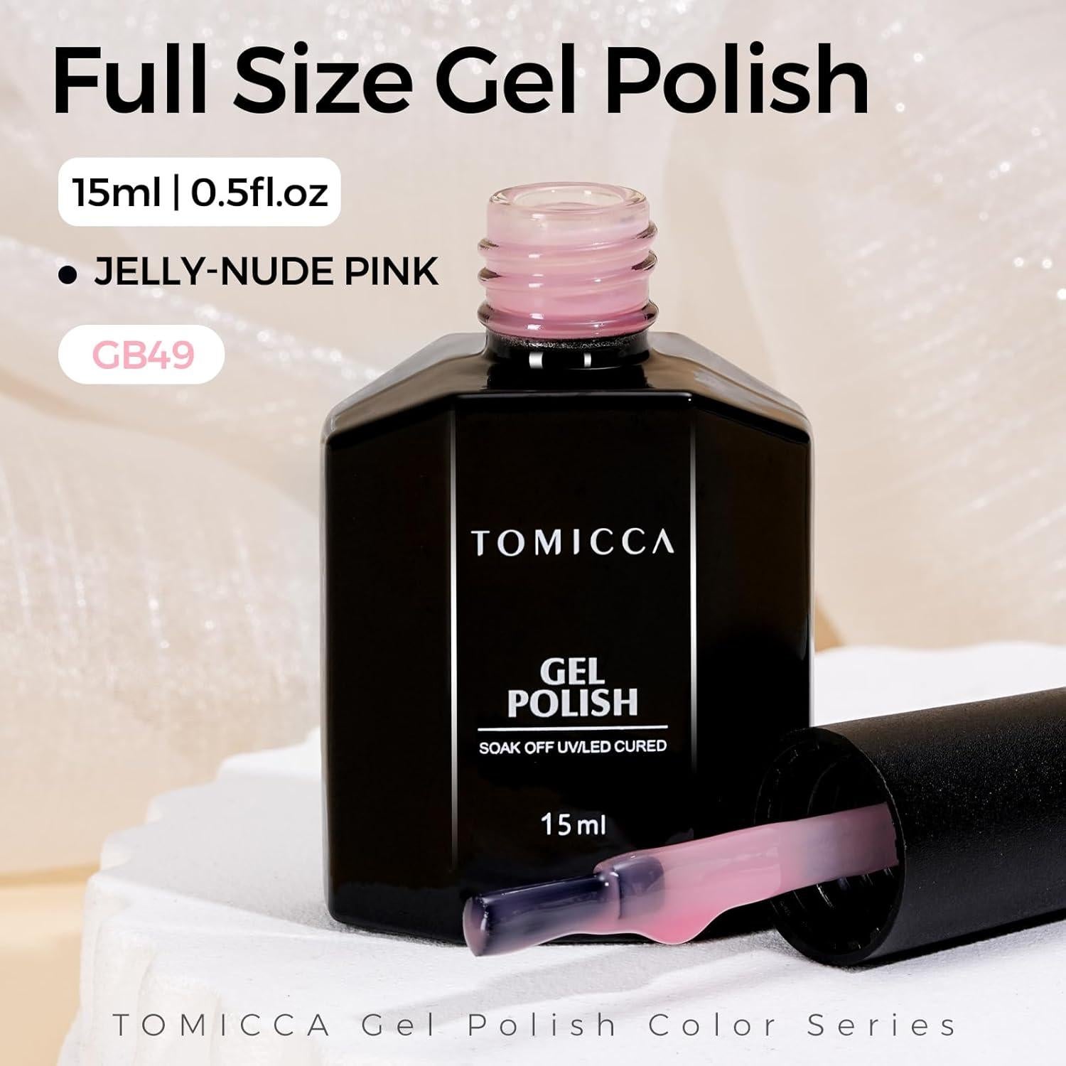 Esmalte de Uñas en Gel TOMICCA Rosa Jelly 045 - 49.6g