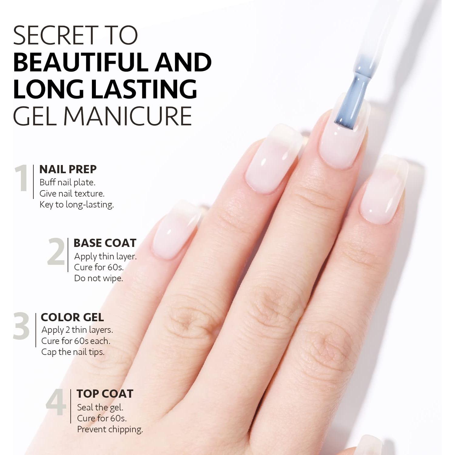 Gel de Uñas GAOY 16ml Blanco Translúcido Soak Off UV