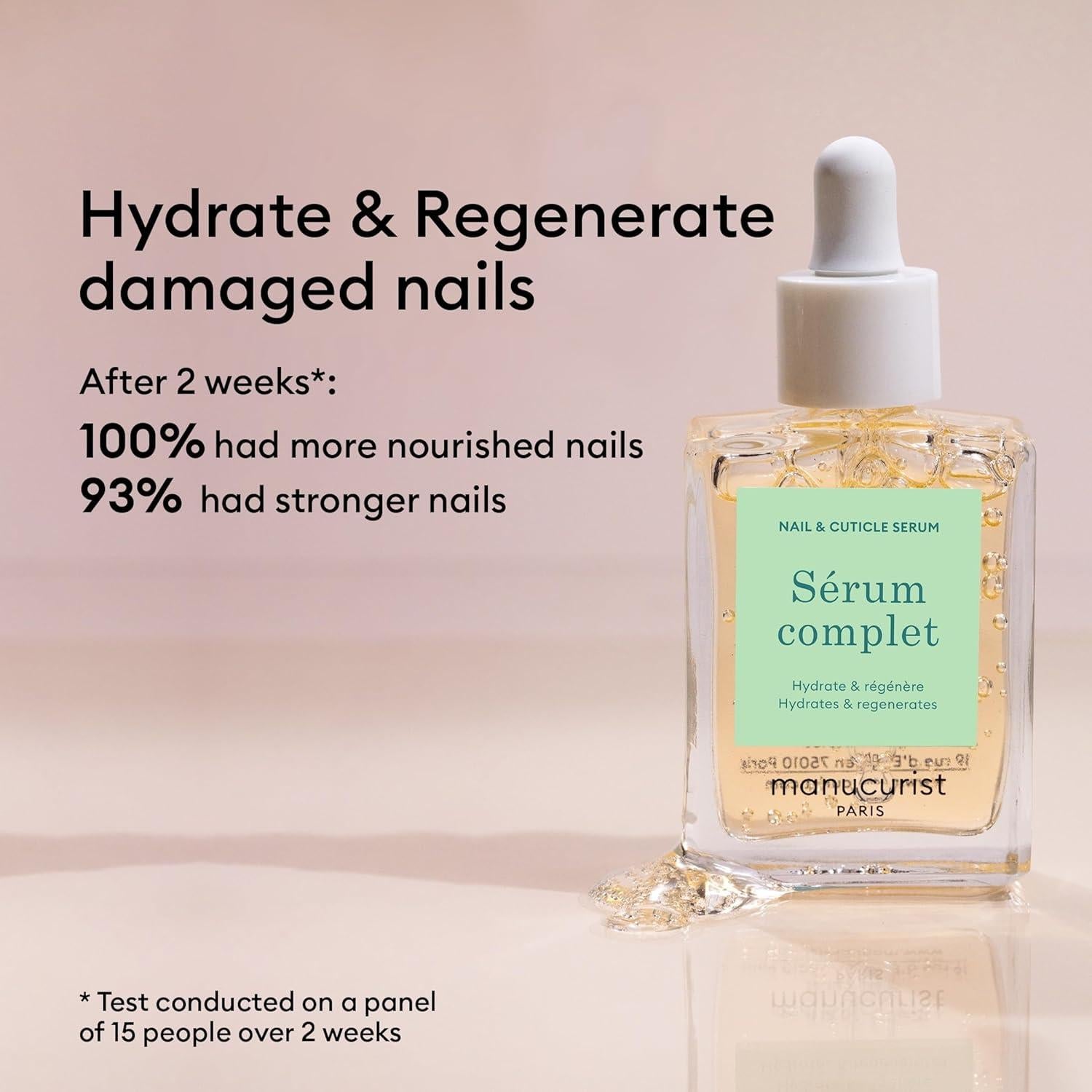 Set Manucurist Brillo Activo Frambuesa + Suero Completo 2 en 1