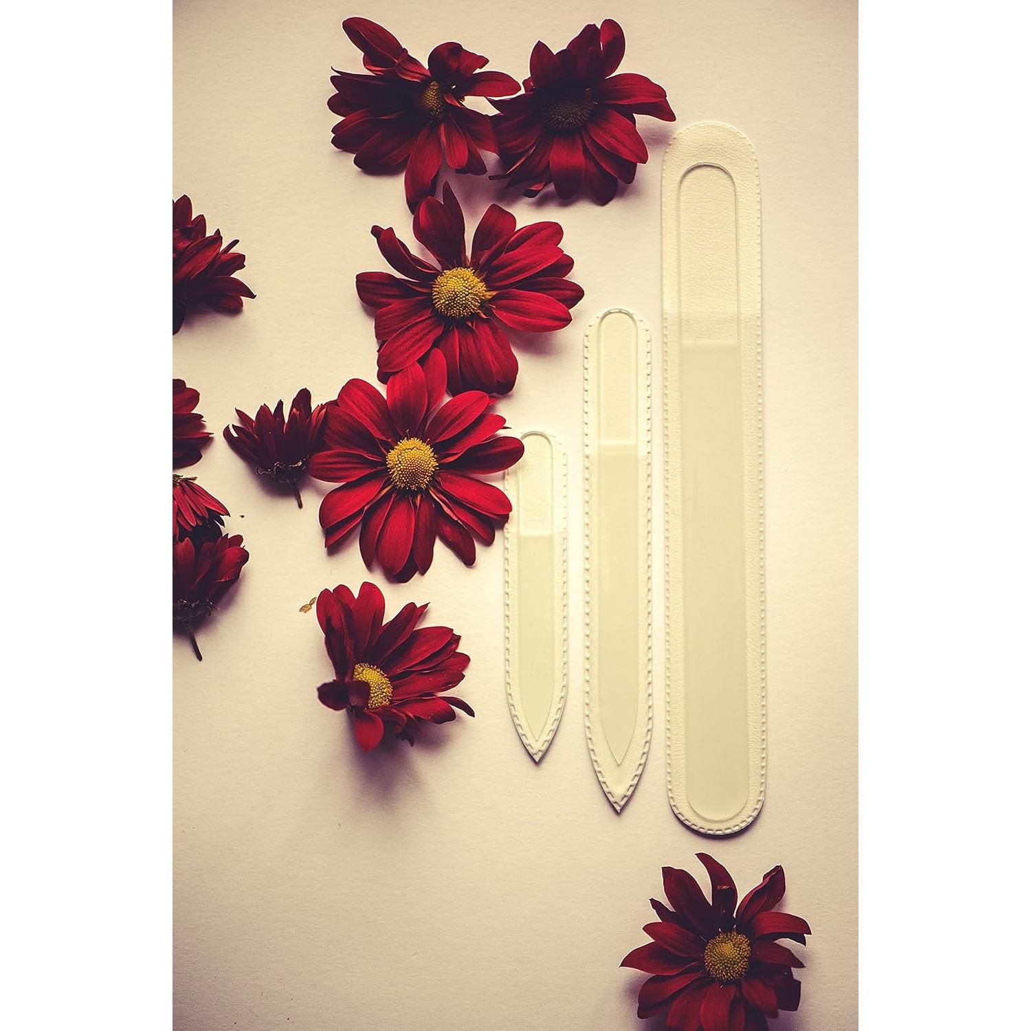 Juego de 3 Limpiadores de Uñas de Vidrio Mont Bleu - Hecho a Mano