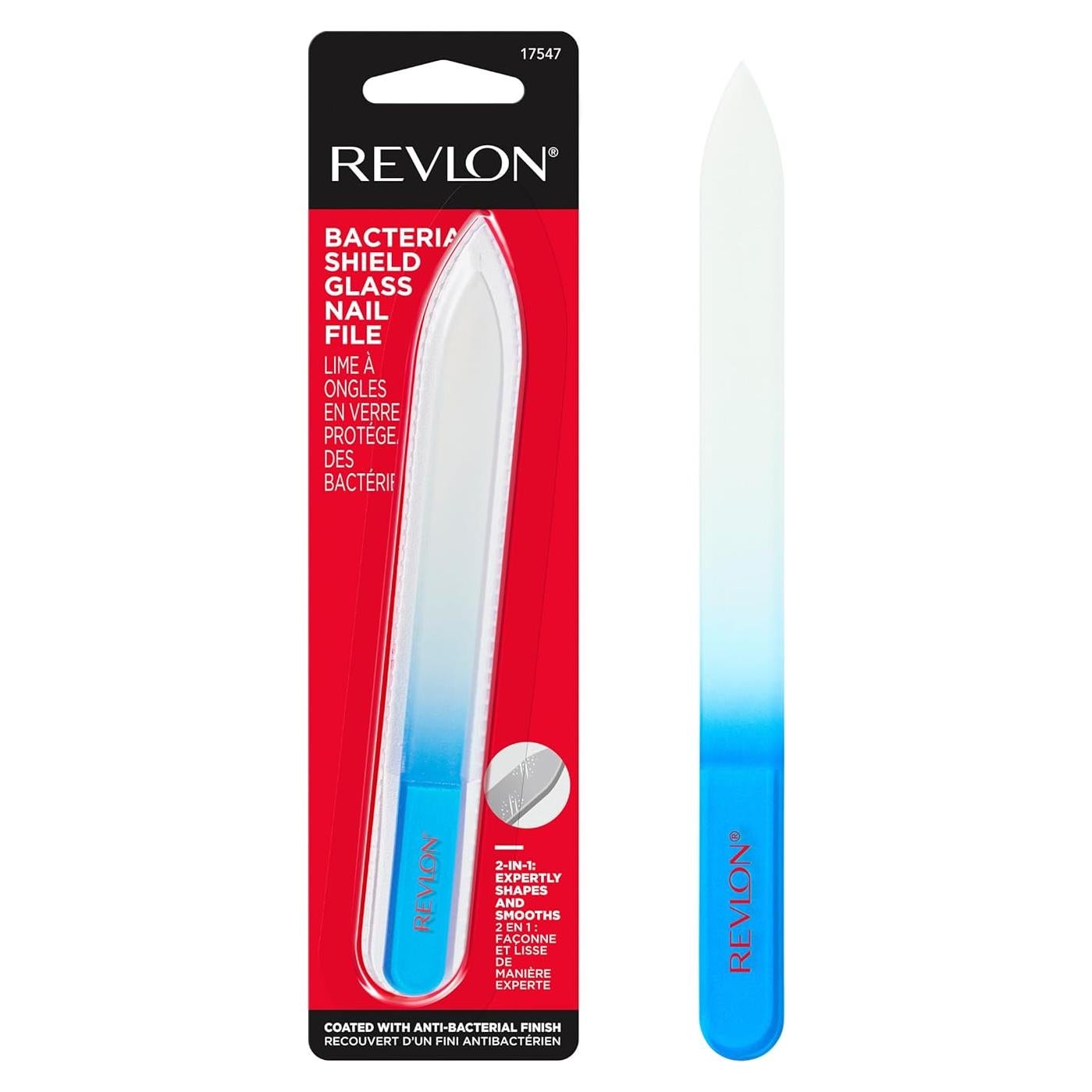 Lima de Uñas de Vidrio Revlon, Antibacteriana, 19.37 cm