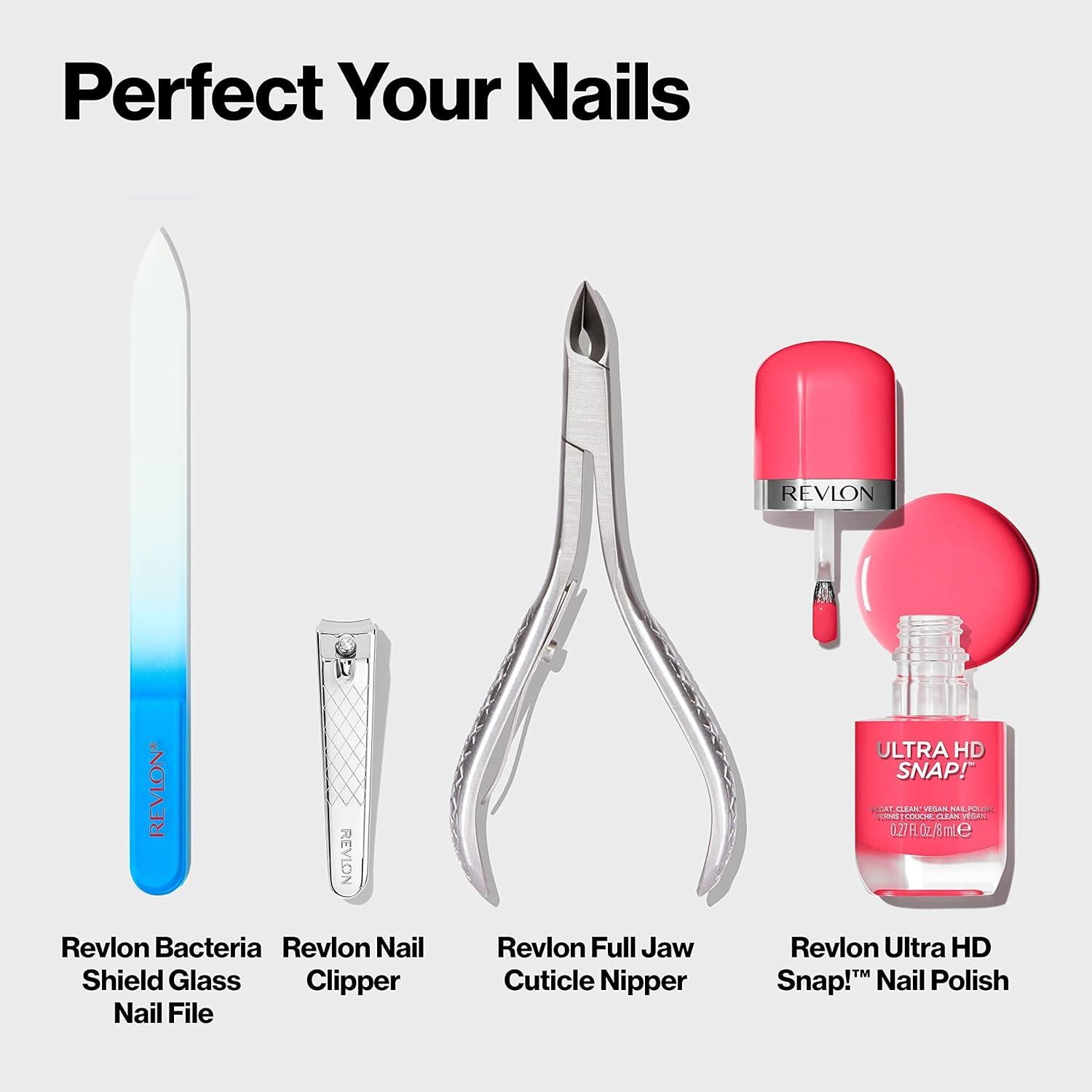 Lima de Uñas de Vidrio Revlon, Antibacteriana, 19.37 cm