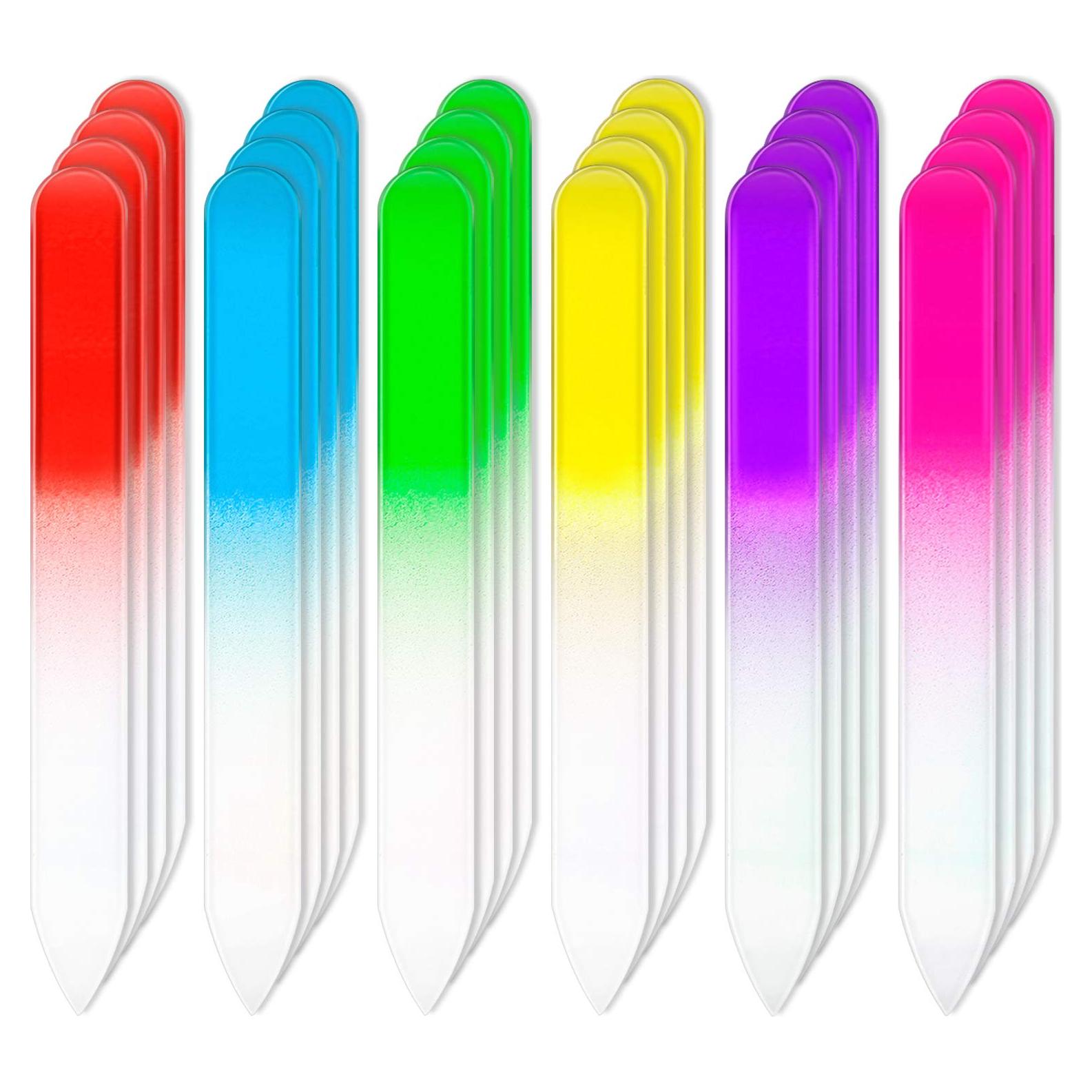 Limas de Uñas de Cristal Honoson - 24 Pcs, Cuidado Profesional