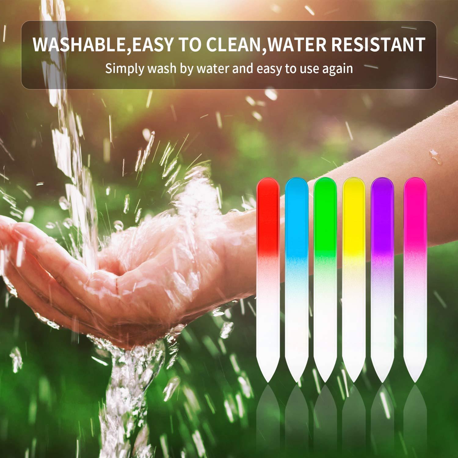 Limas de Uñas de Cristal Honoson - 24 Pcs, Cuidado Profesional